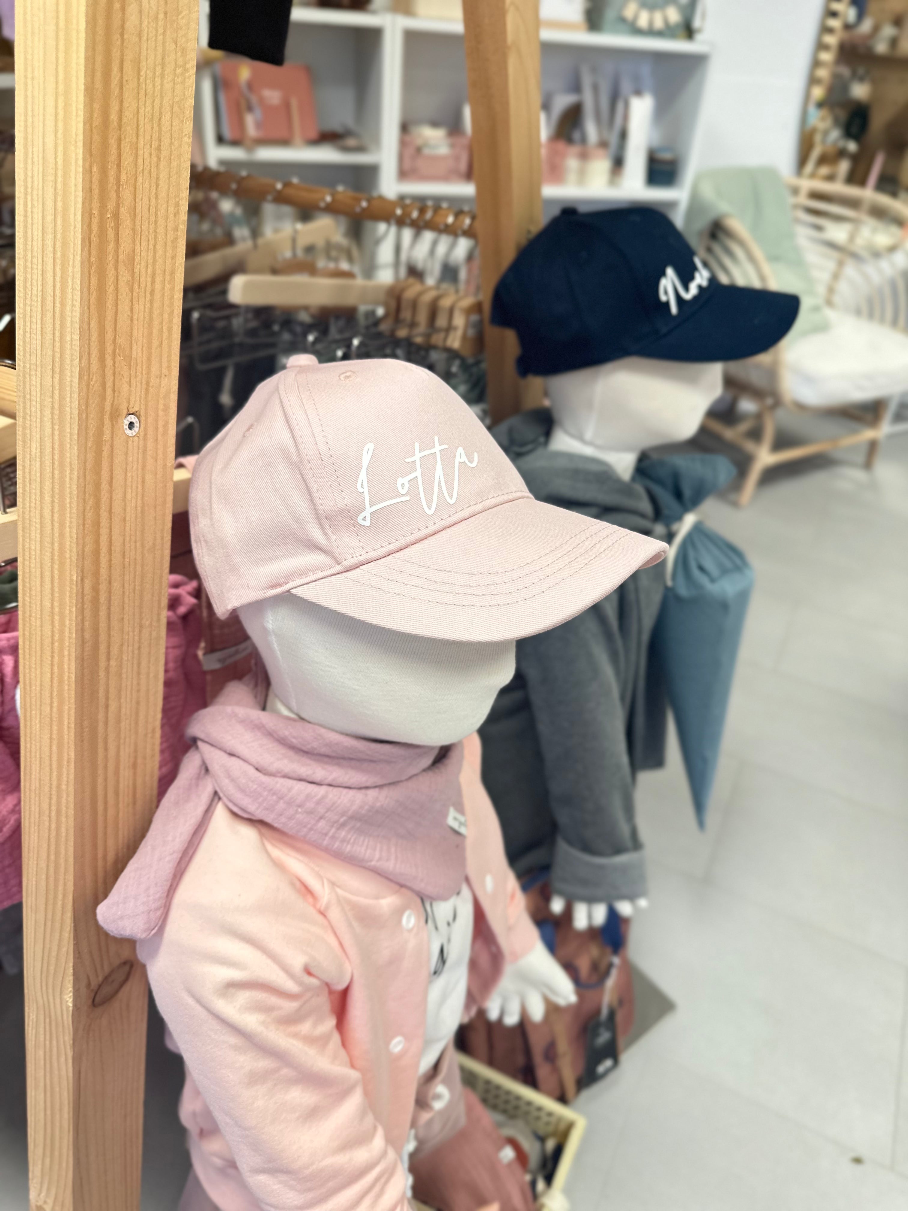 Personalisierte Kappe Cap | Kindermütze | Mütze mit Namen in verschiedenen Farben | Basecap