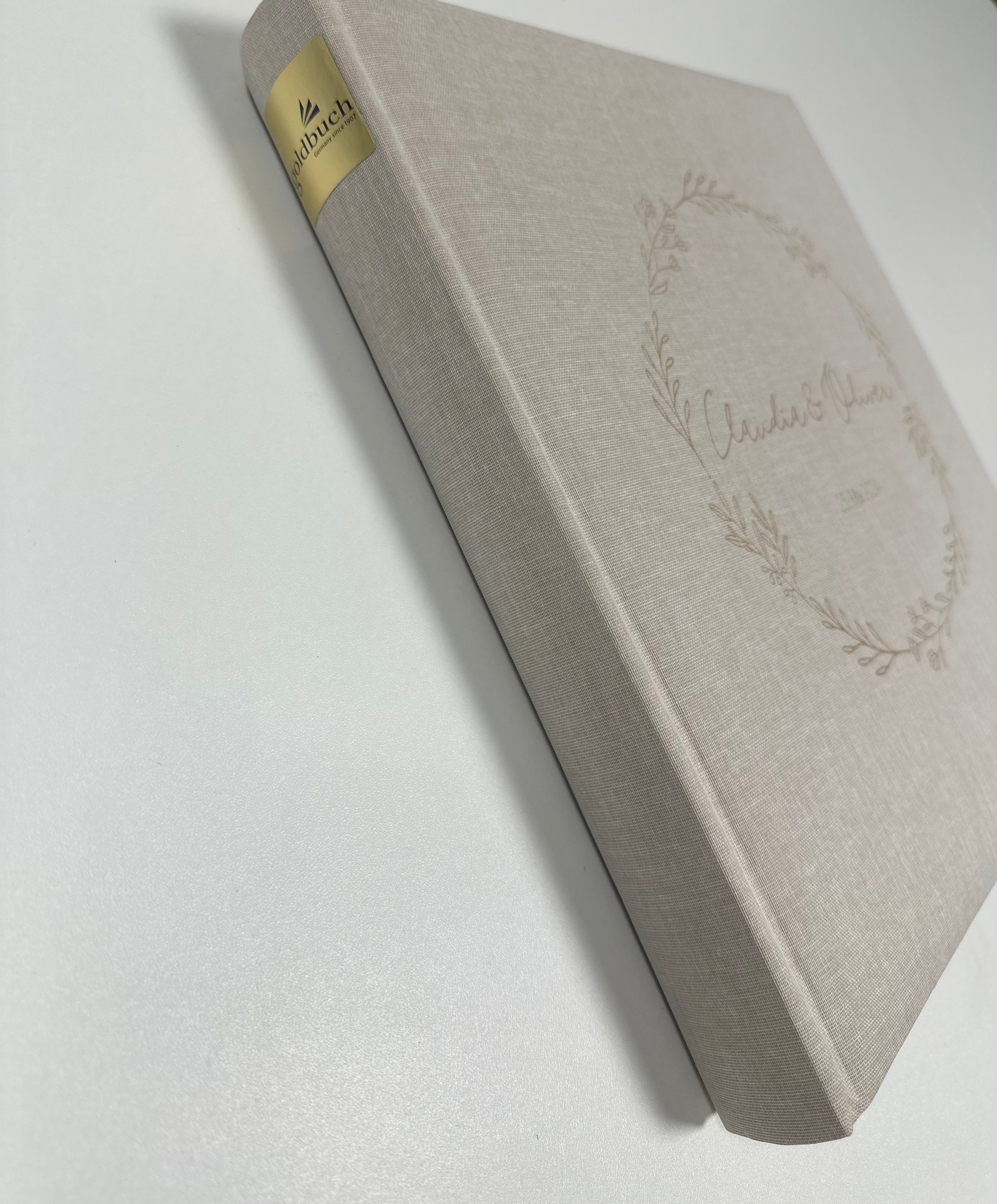 Fotoalbum Erinnerungsalbum Hochzeit Personalisiert | Album Leineneinband Hochzeitsgeschenk