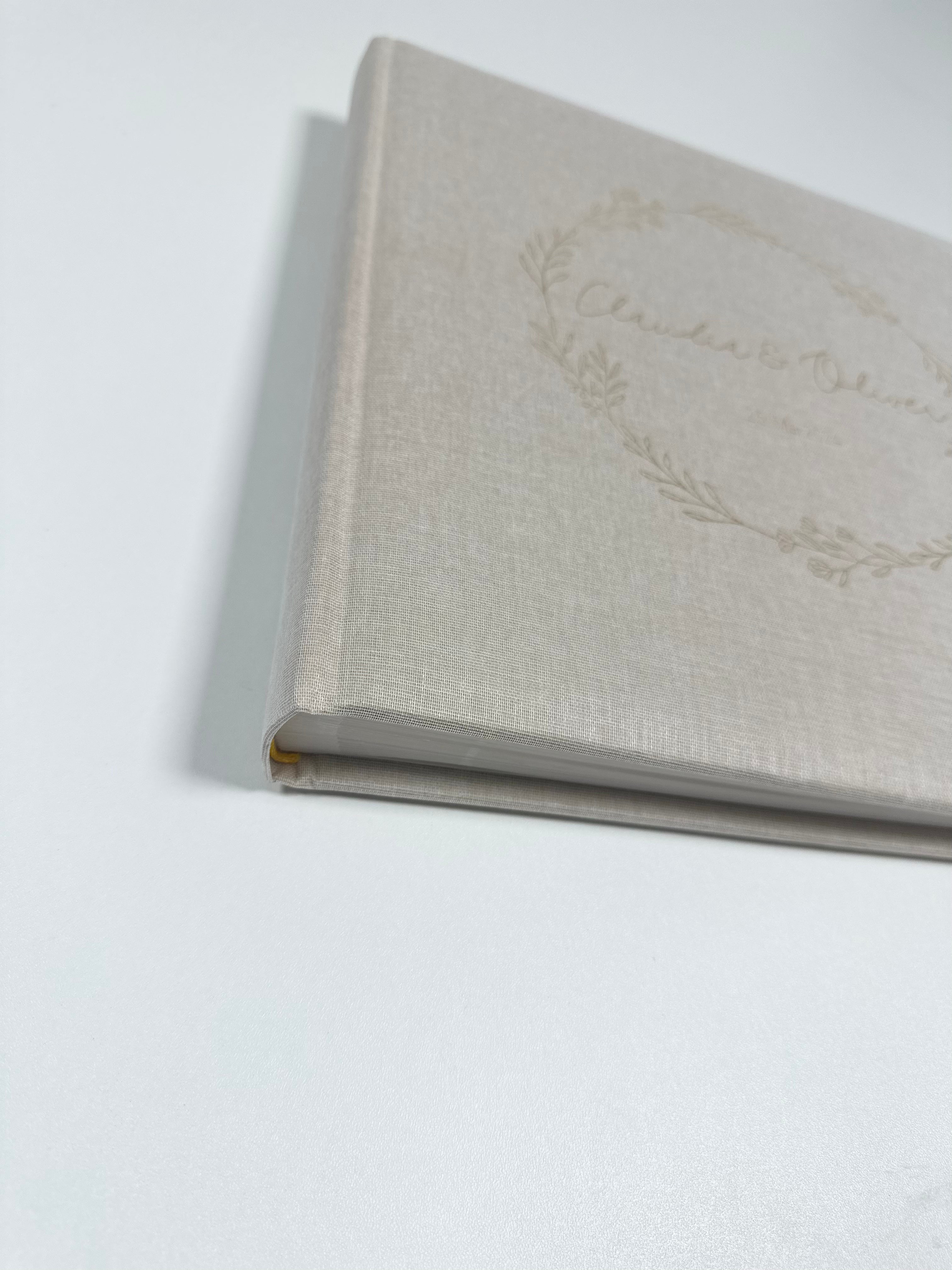Fotoalbum Erinnerungsalbum Hochzeit Personalisiert | Album Leineneinband Hochzeitsgeschenk