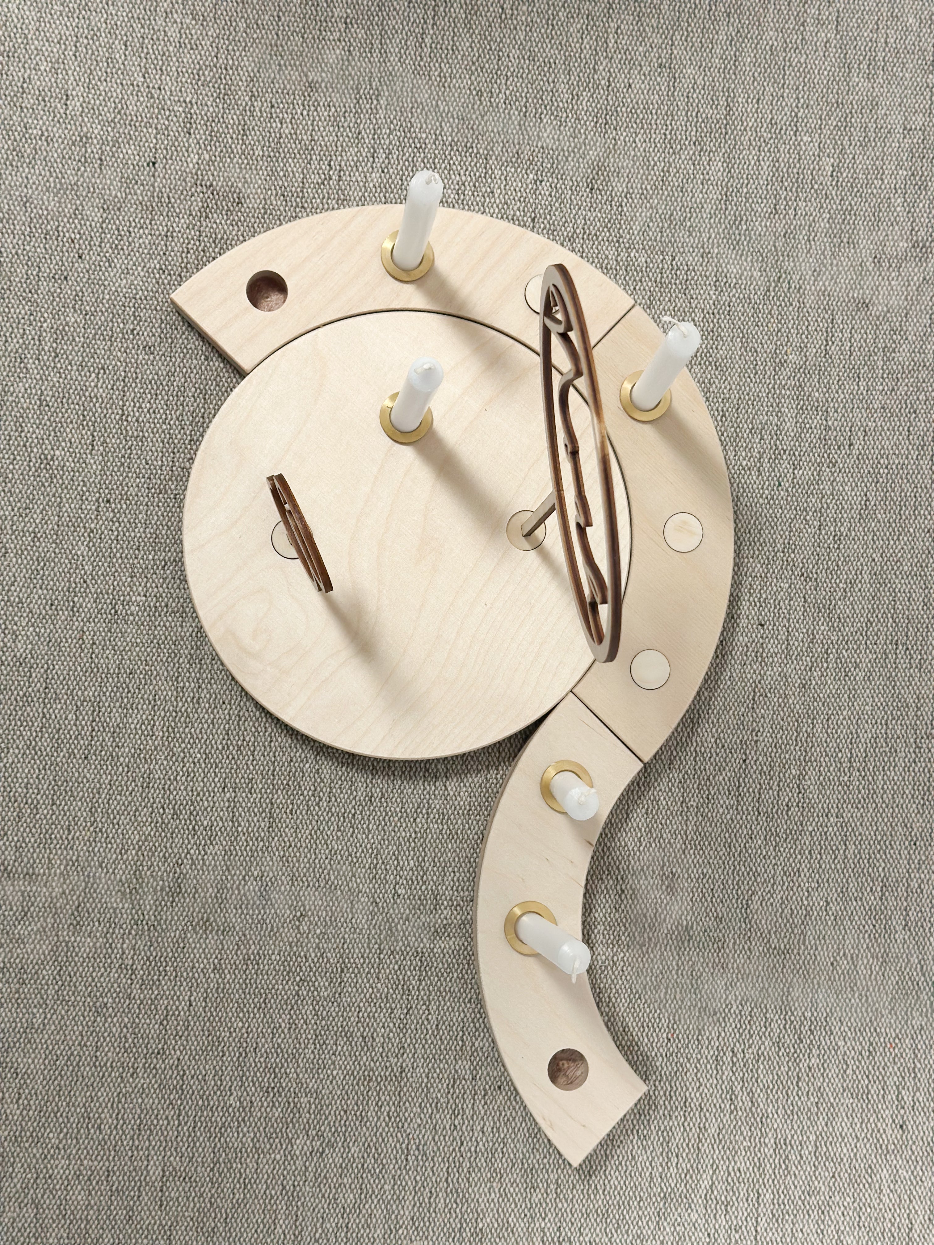 Zubehör Geburtstagskranz Kerzenhalter Adapter