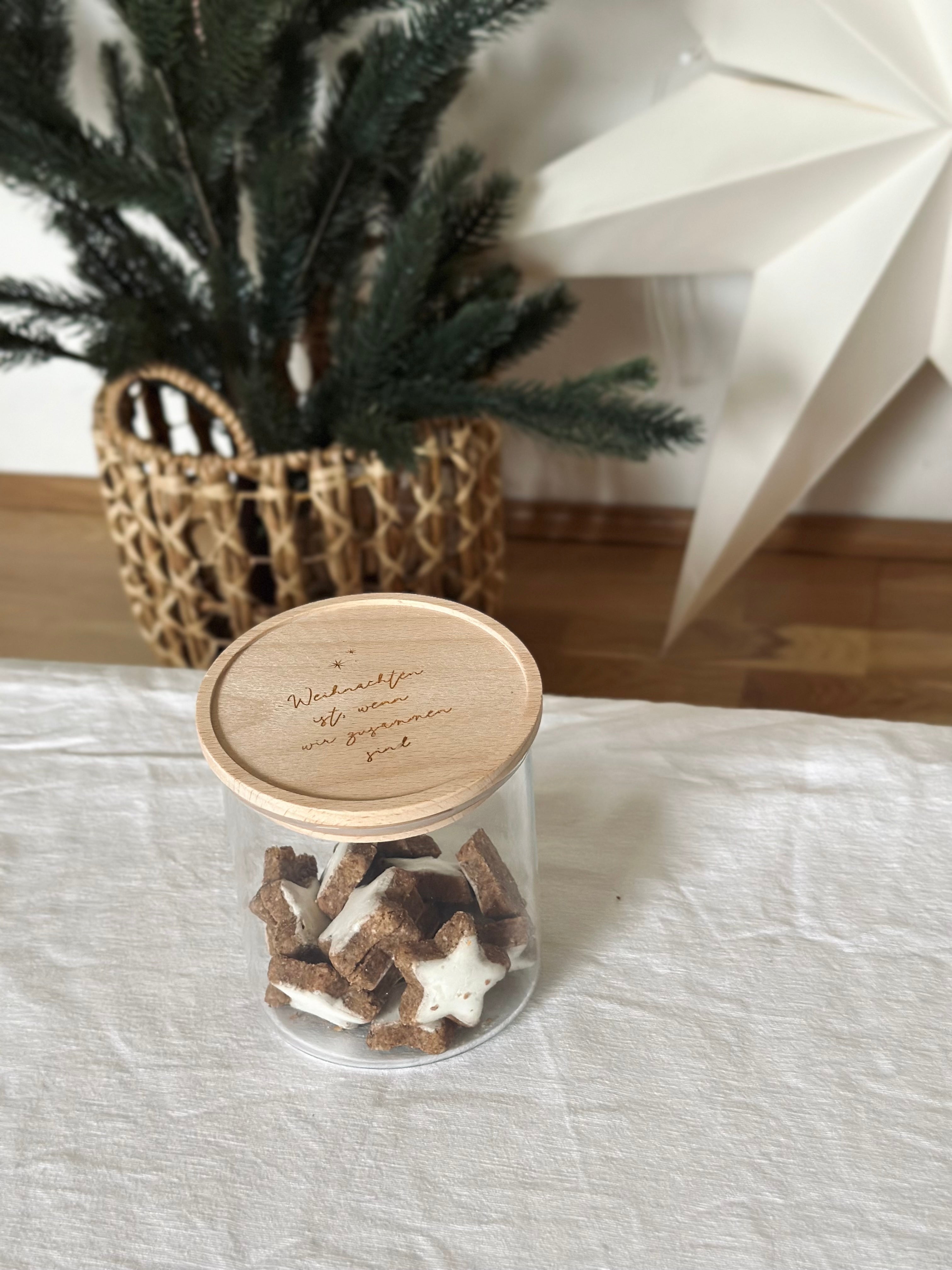 Vorratsglas Weihnachten ist, wenn wir zusammen sind Keksdose Personalisiert