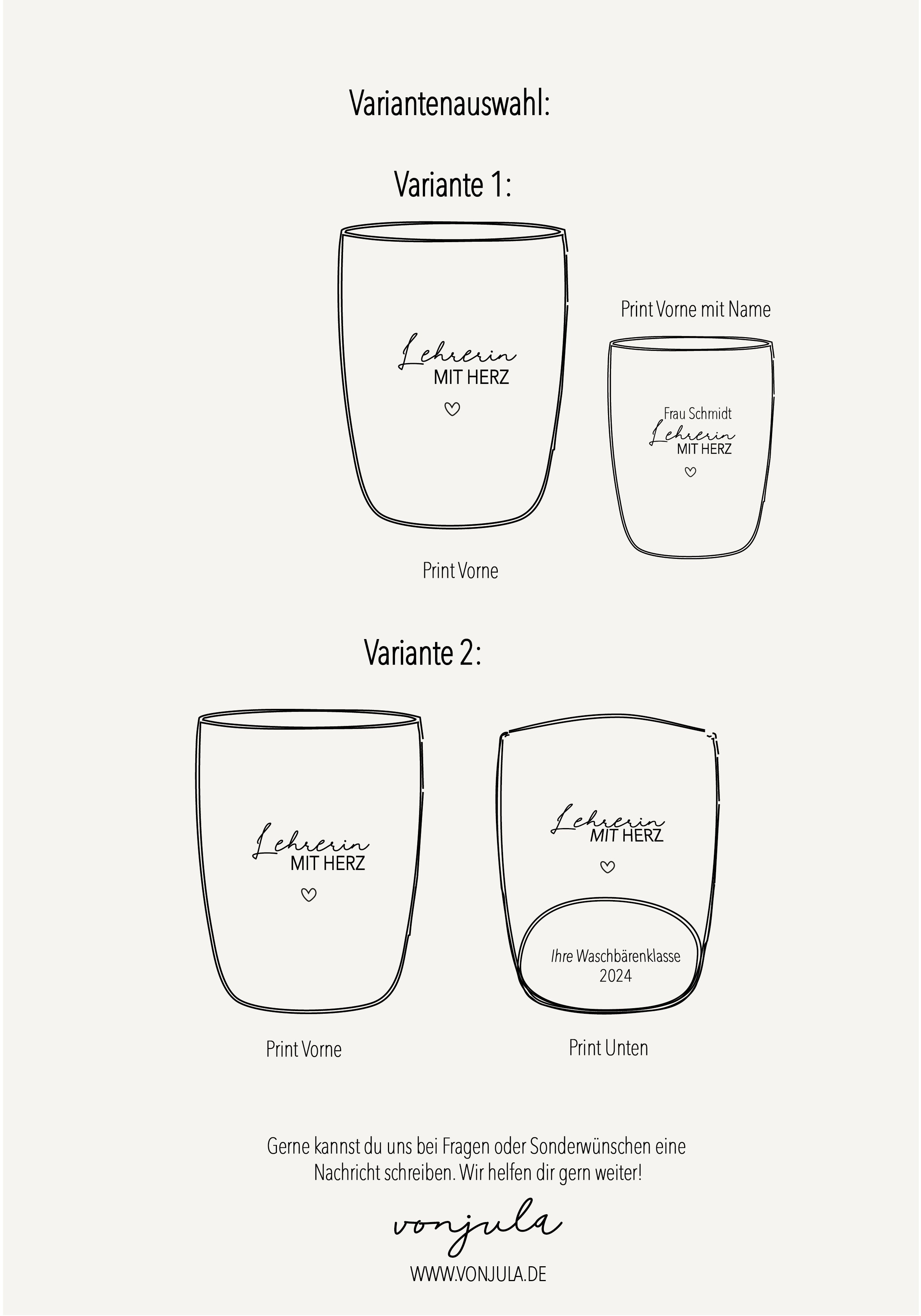 Lehrer/in mit Herz Individueller Becher graviert Keramiktasse mit Namen personalisiert Weihnachtsgeschenk Lehrer Lehrerin Abschiedsgeschenk