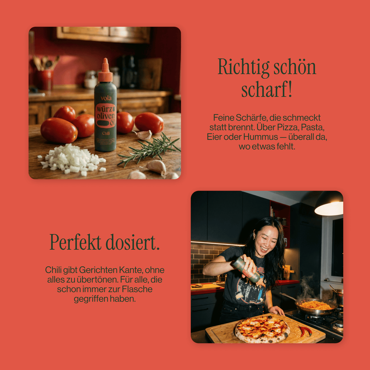 Chiliöl | Scharfes Olivenöl für Pasta & Wok
