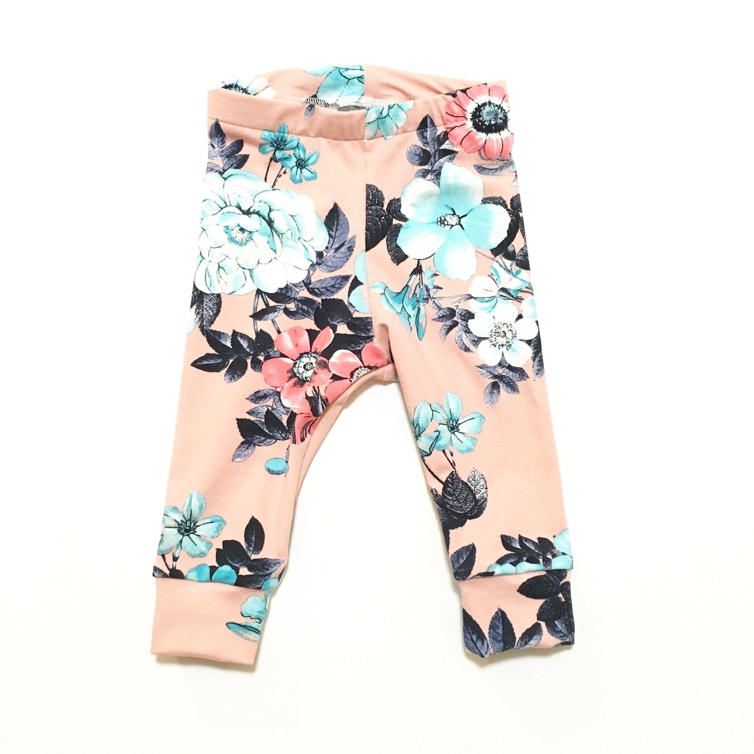 LEGGINGS FLORAL CORAL