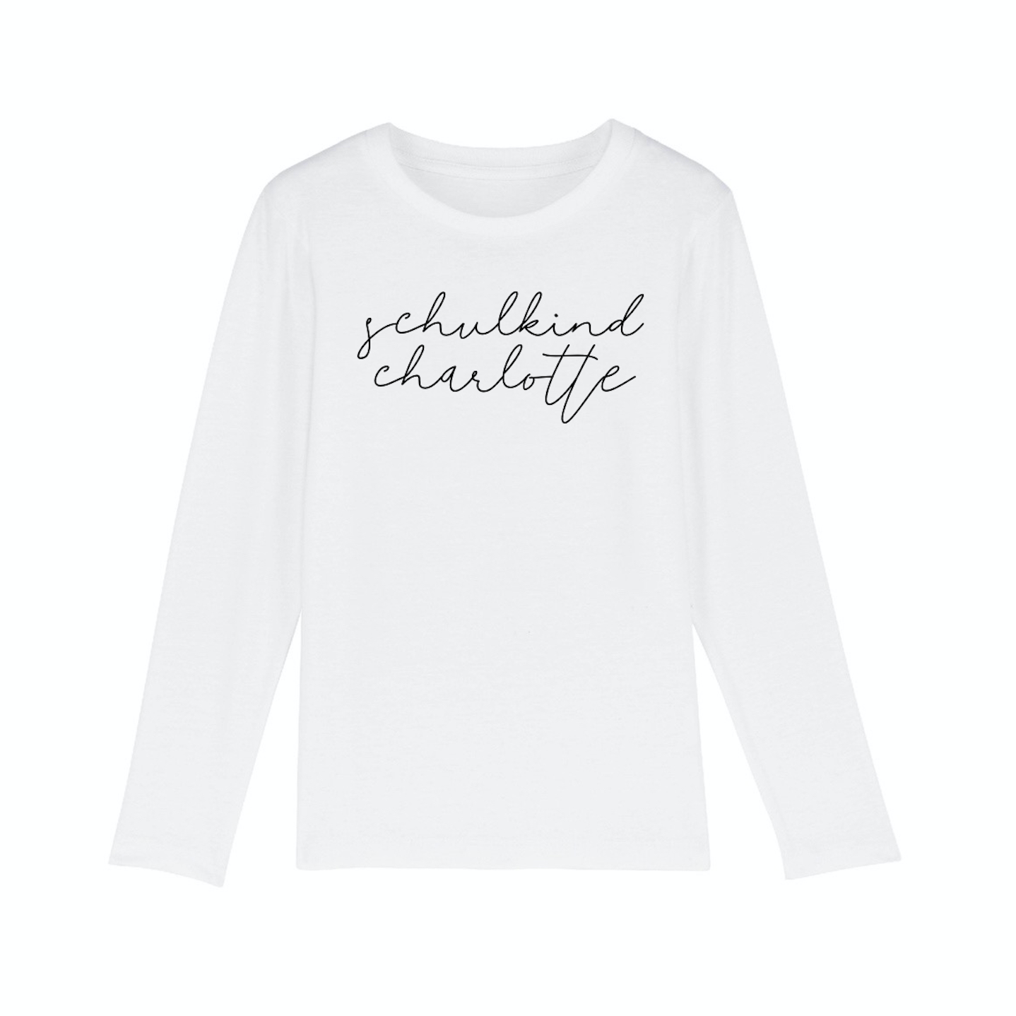 SCHULKIND + NAME LONGSLEEVE WHITE