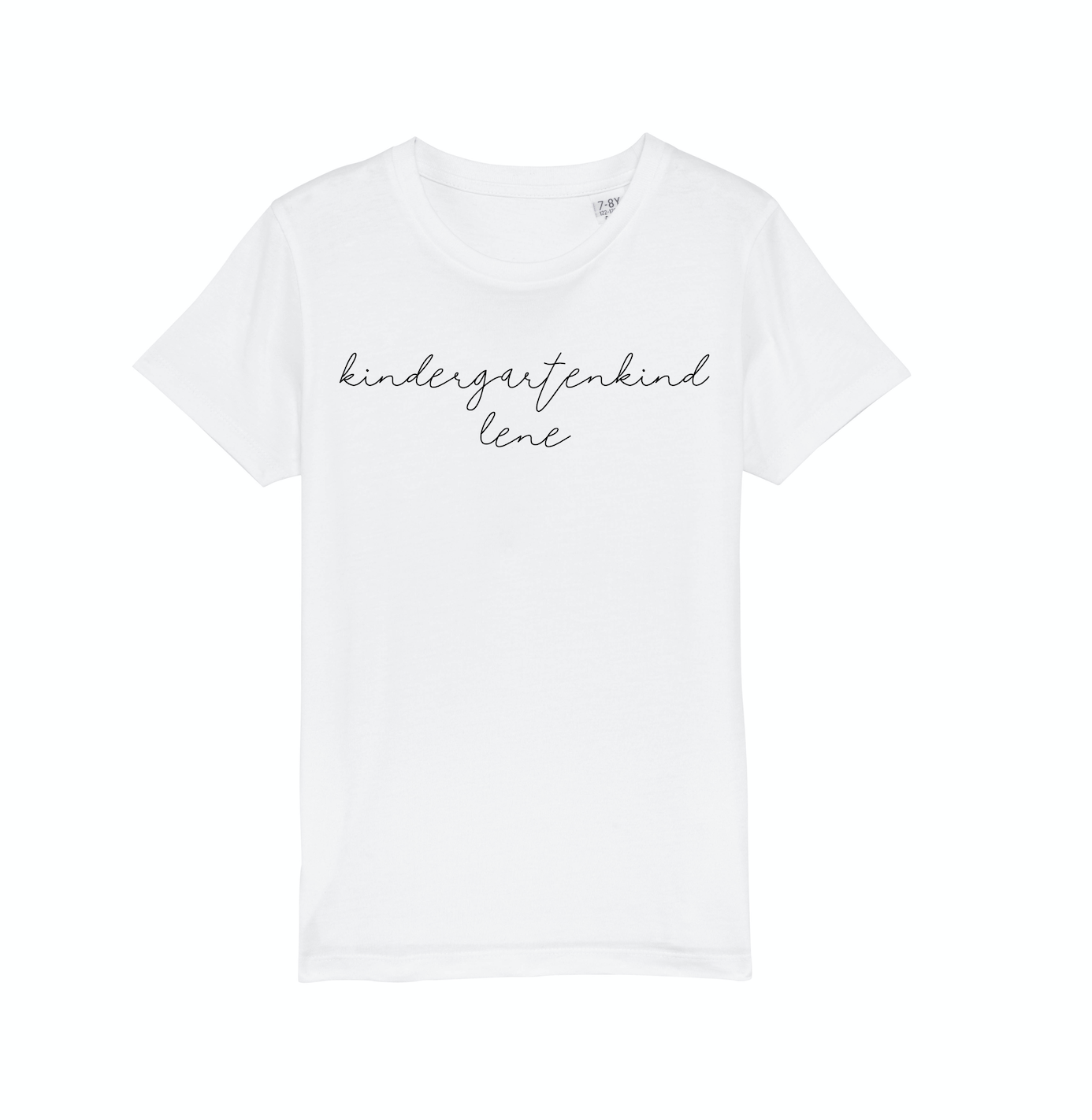 KINDERGARTENKIND + NAME #1 Tshirt weiß