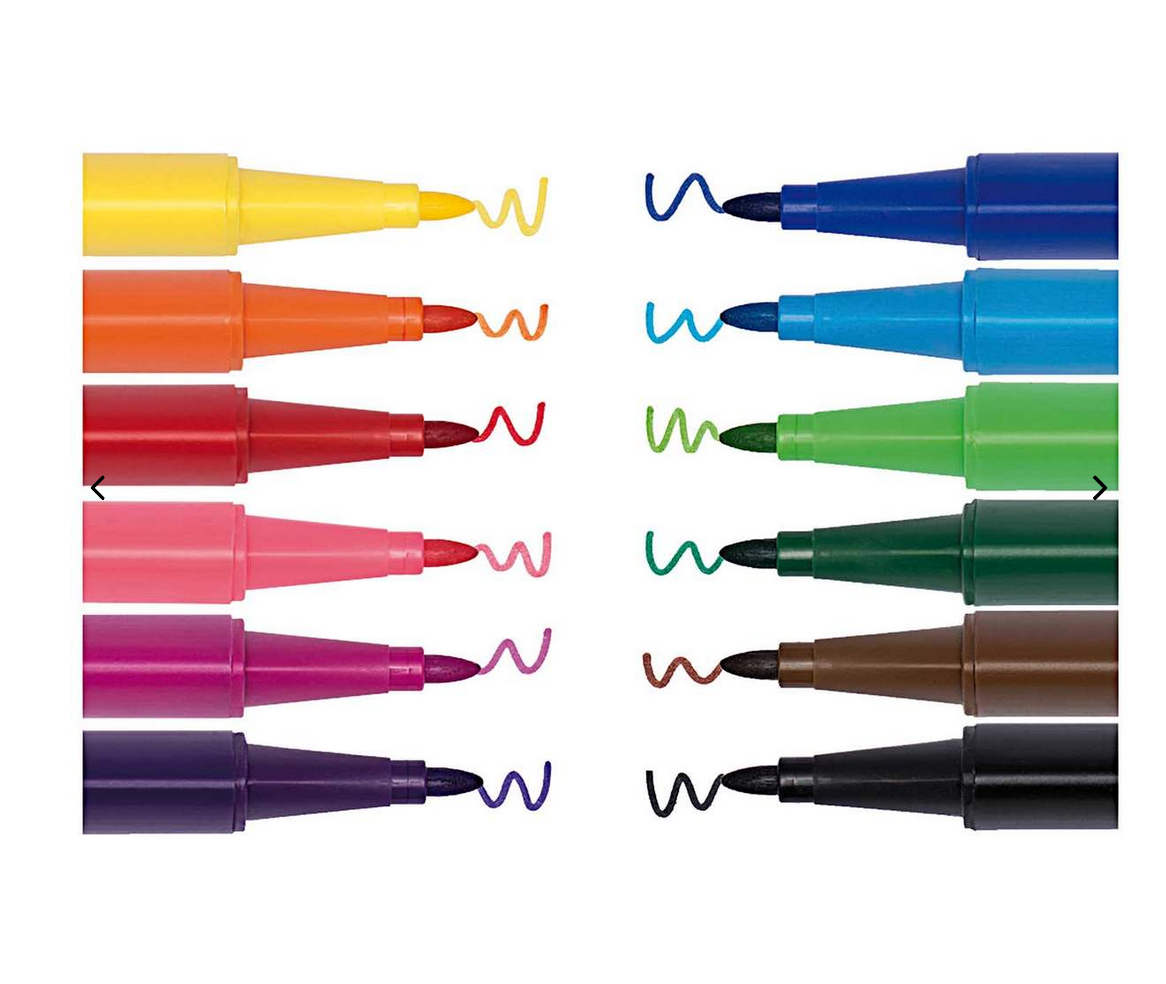 Filzstifte 2,5mm 12 Stück Paper Poetry