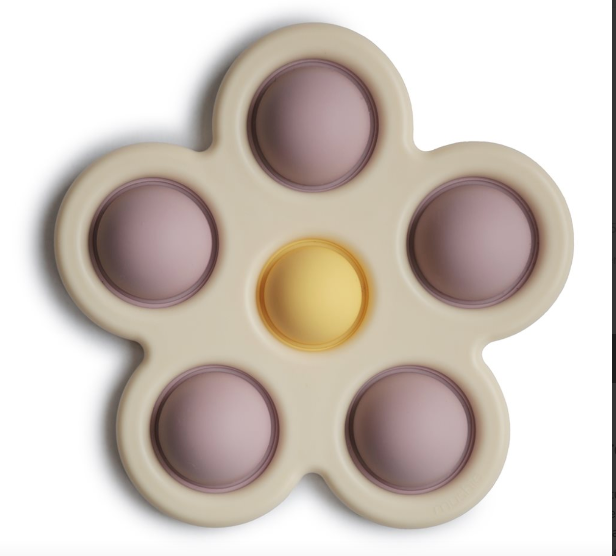 Mushie Flower Press Blume Lilac / Daffodil / Ivory