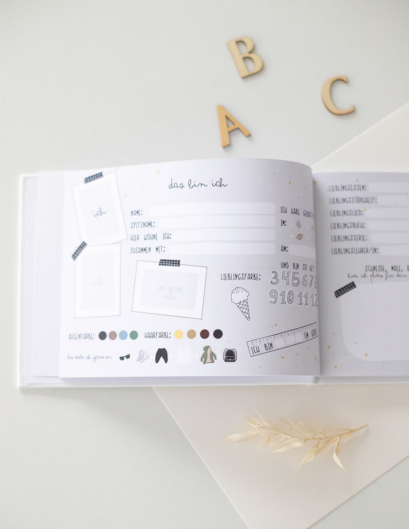 Freundebuch Einhorn Gruenwald Design