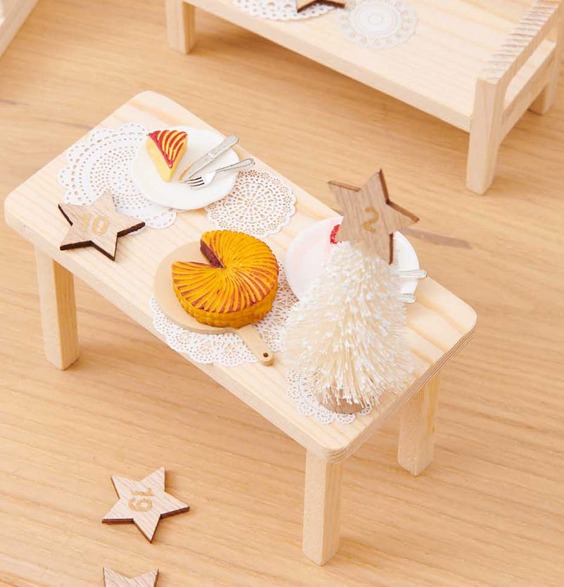 Rico Design Miniatur Kuchen Set 6teilig I Wichtelzubehör