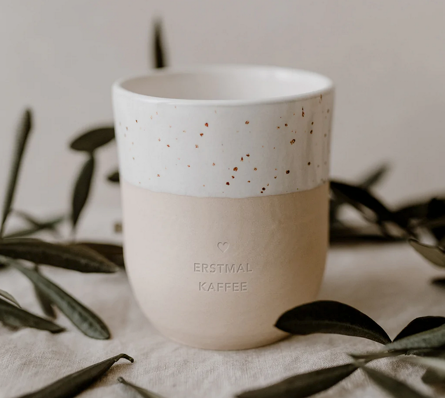 Becher Erstmal Kaffee Eulenschnitt