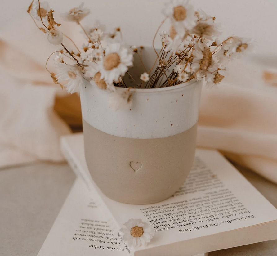 Becher Herz Eulenschnitt