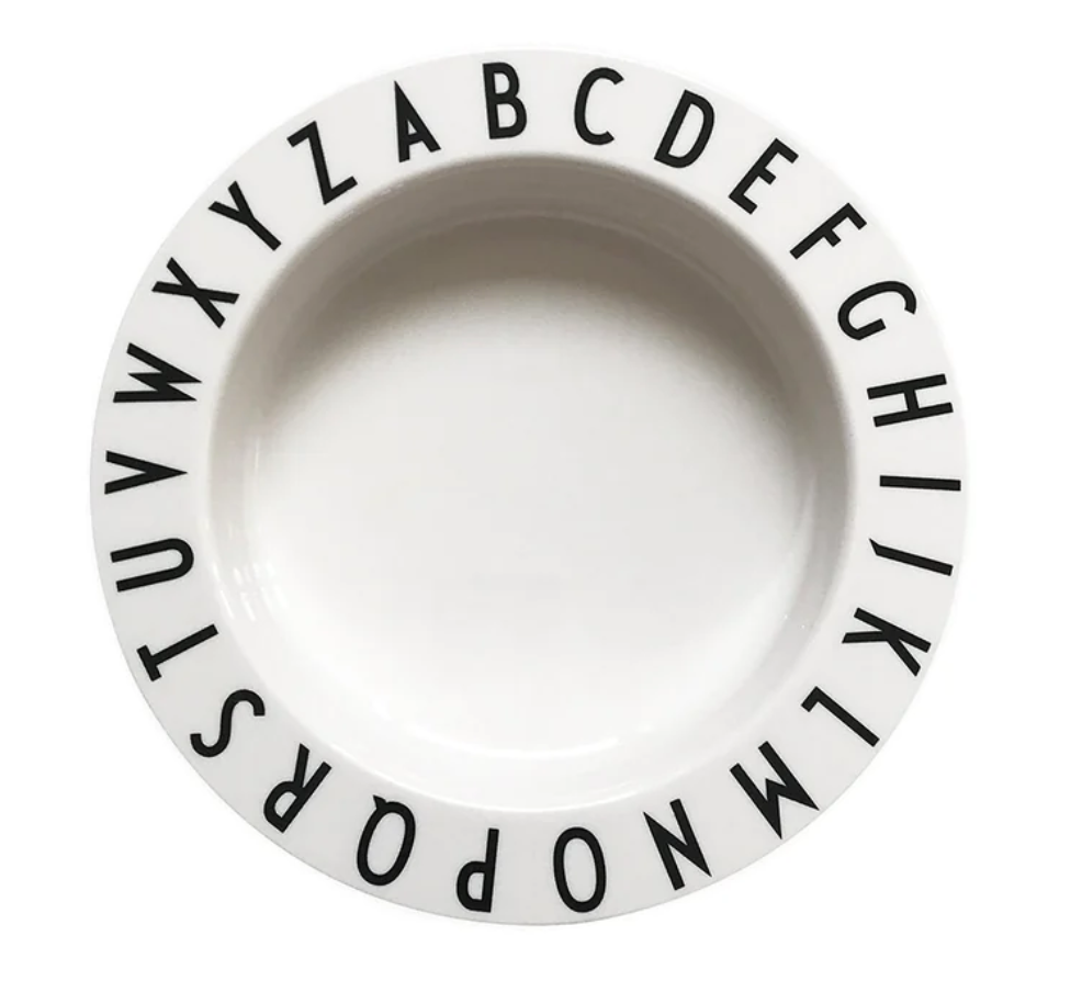 Eat & Learn Tiefer Teller Design Letters