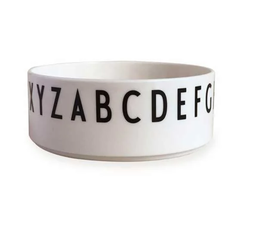 Essen & Lernen Runde Schüssel Tritan Design Letters