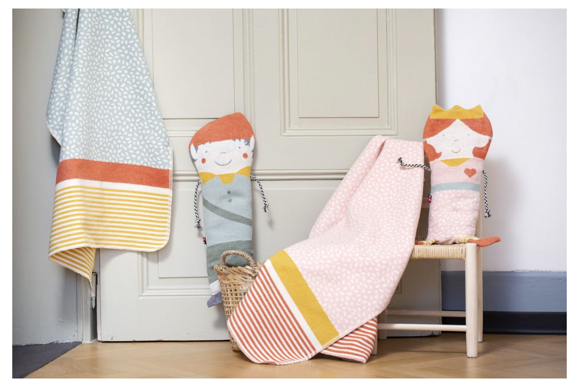 David Fussenegger KIDS JUWEL Prinzessin SET Decke in der Puppe - altrosa