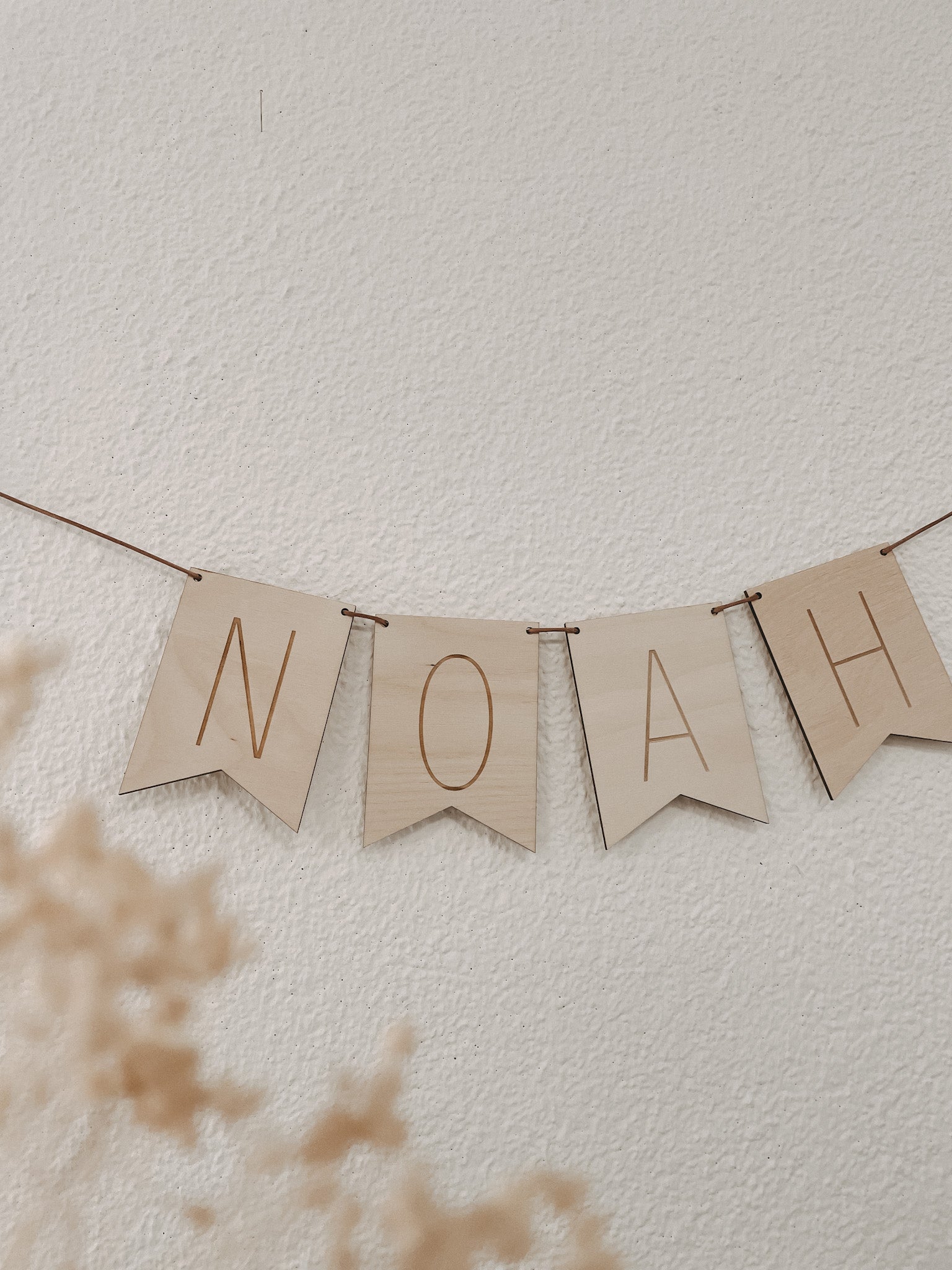 Holzgirlande Namen Buchstaben I Holz Wimpel