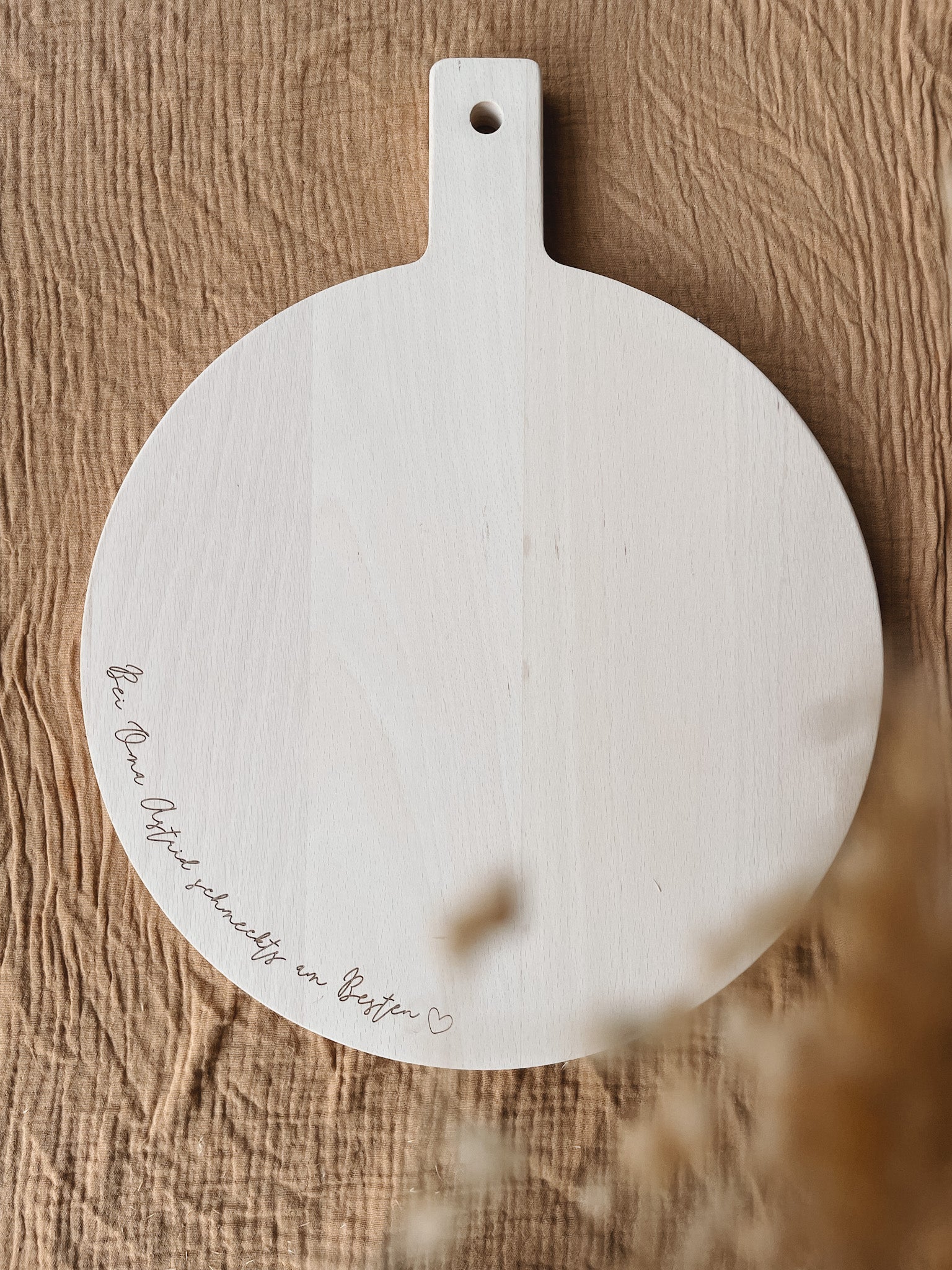 Schneidebrett personalisiert Rund