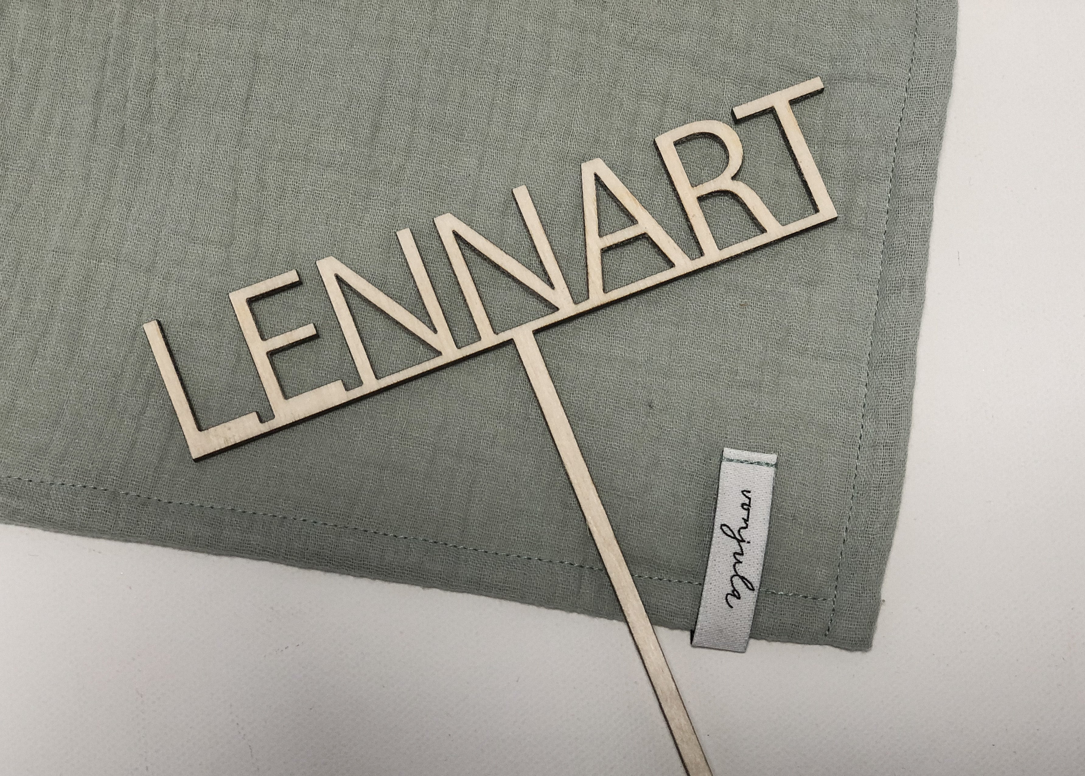 Caketopper Name Linie Persoanlisiert