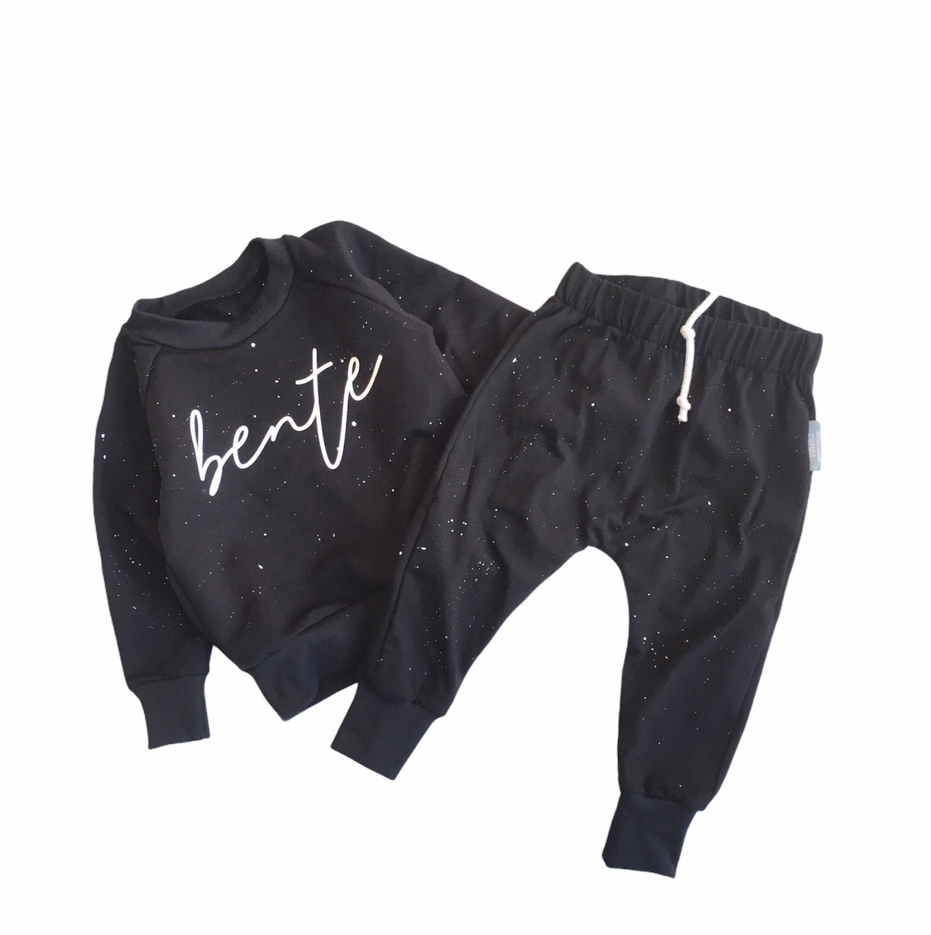 SWEATER PRINT SPLASH BLACK