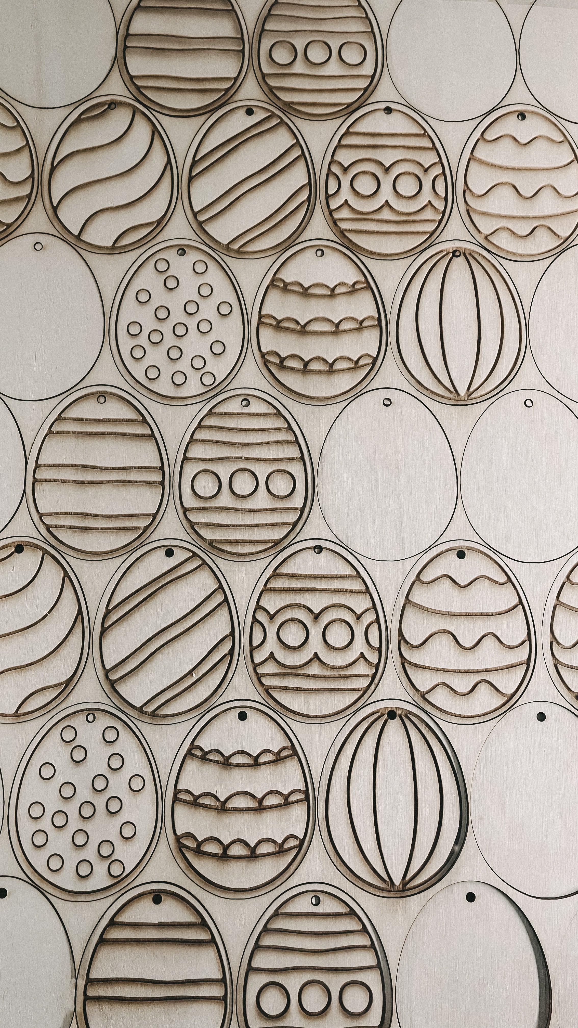 Ostereier 10er Set zum Ausmalen