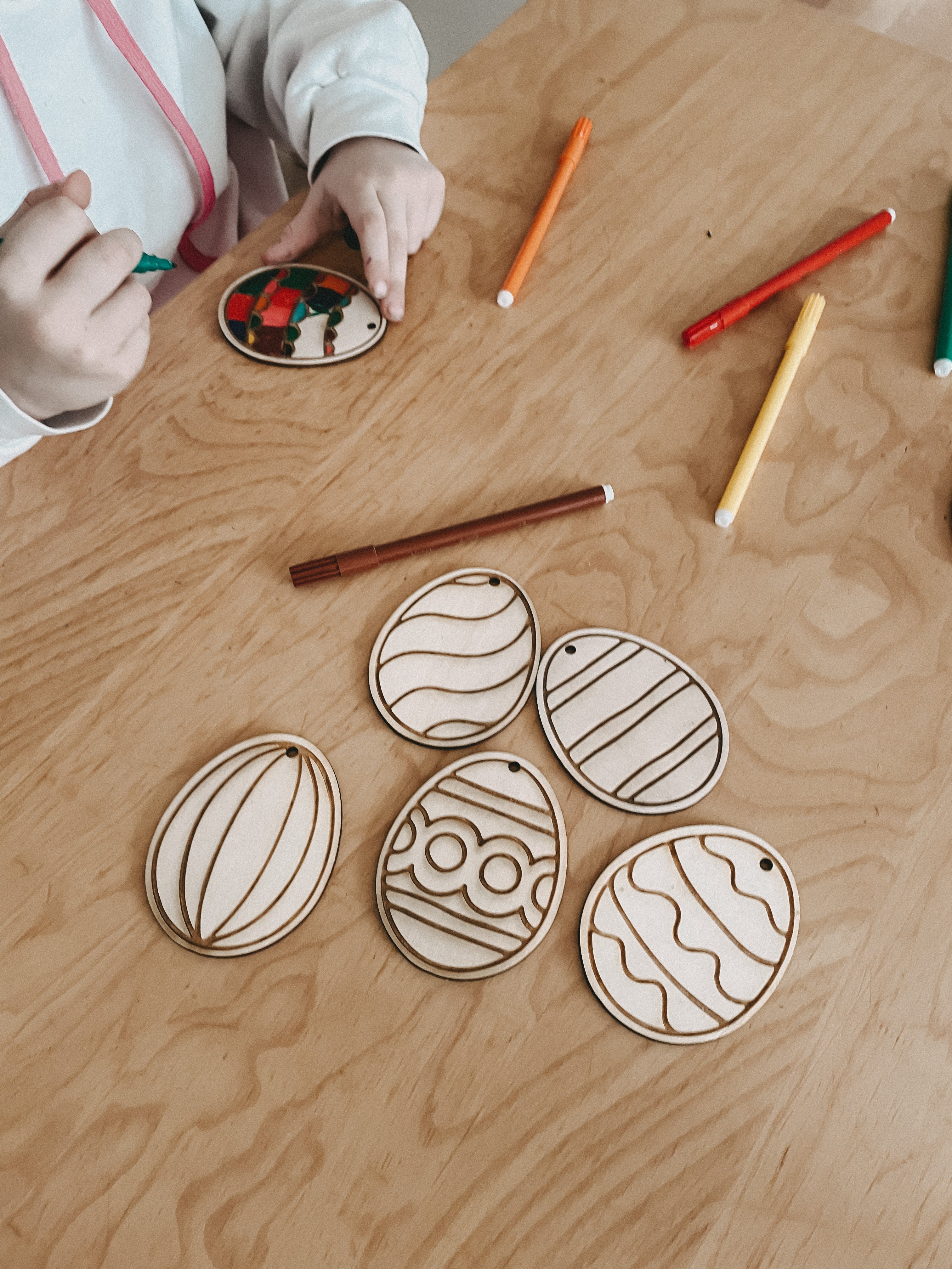 Ostereier 10er Set zum Ausmalen