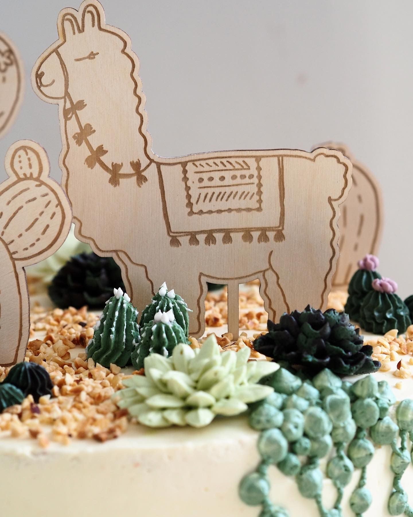 Caketopper Set Alpaka