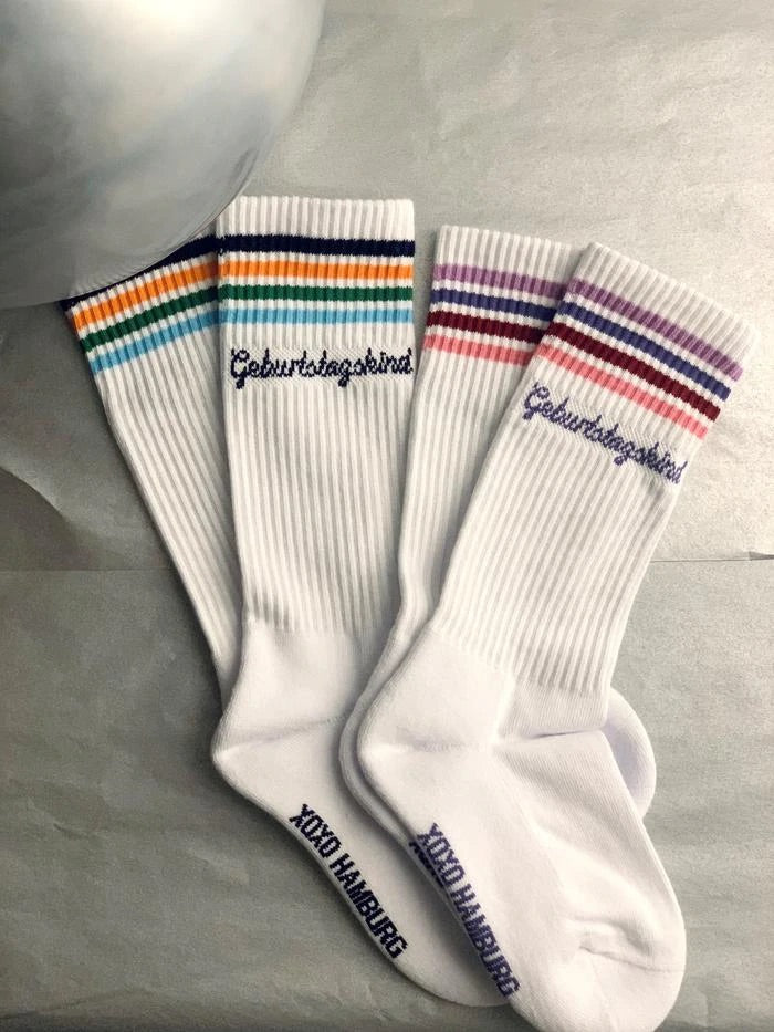 Geburtstagskind Socken Navy Loones