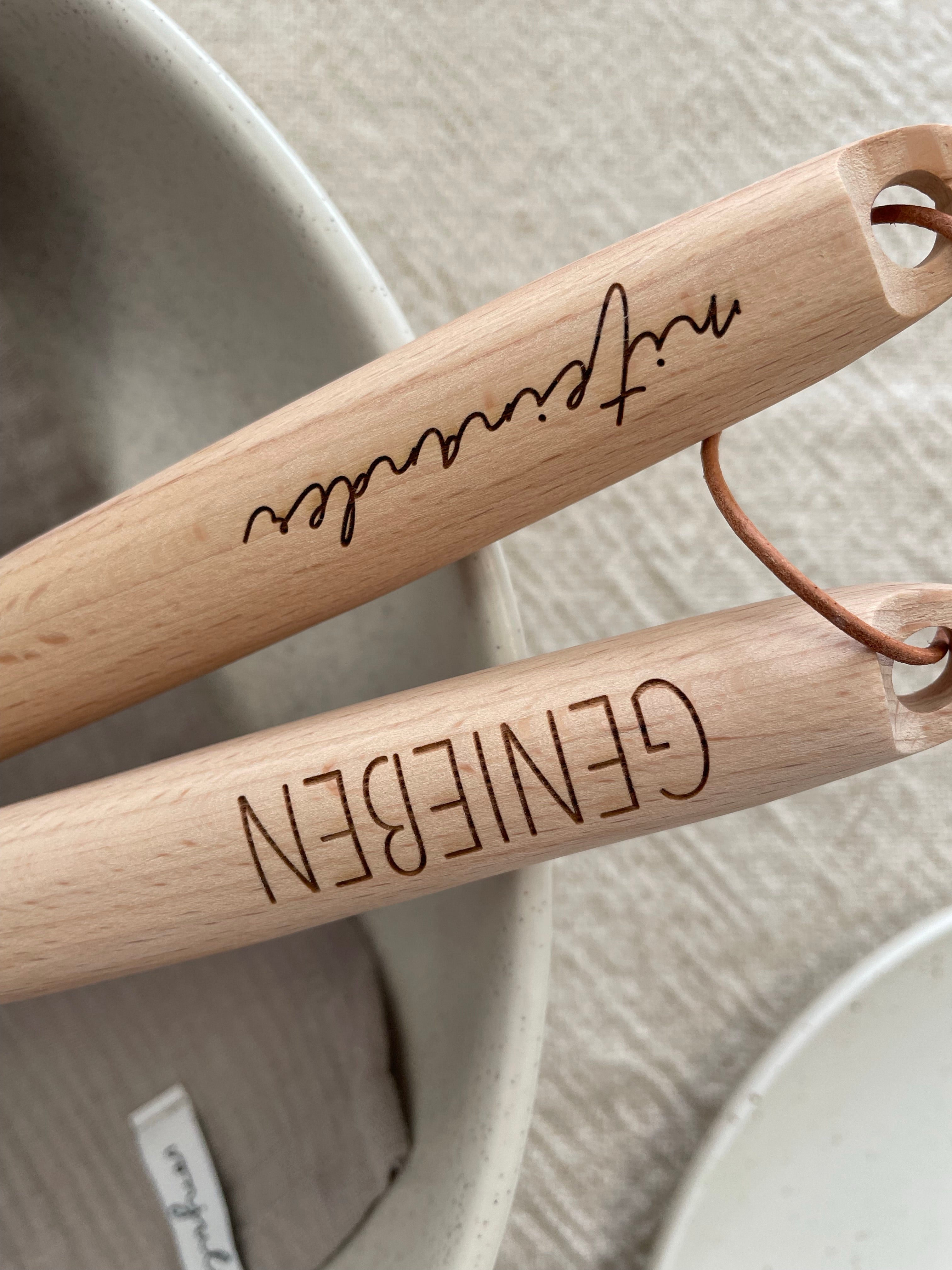 Servierlöffel Holz Miteinander Genießen