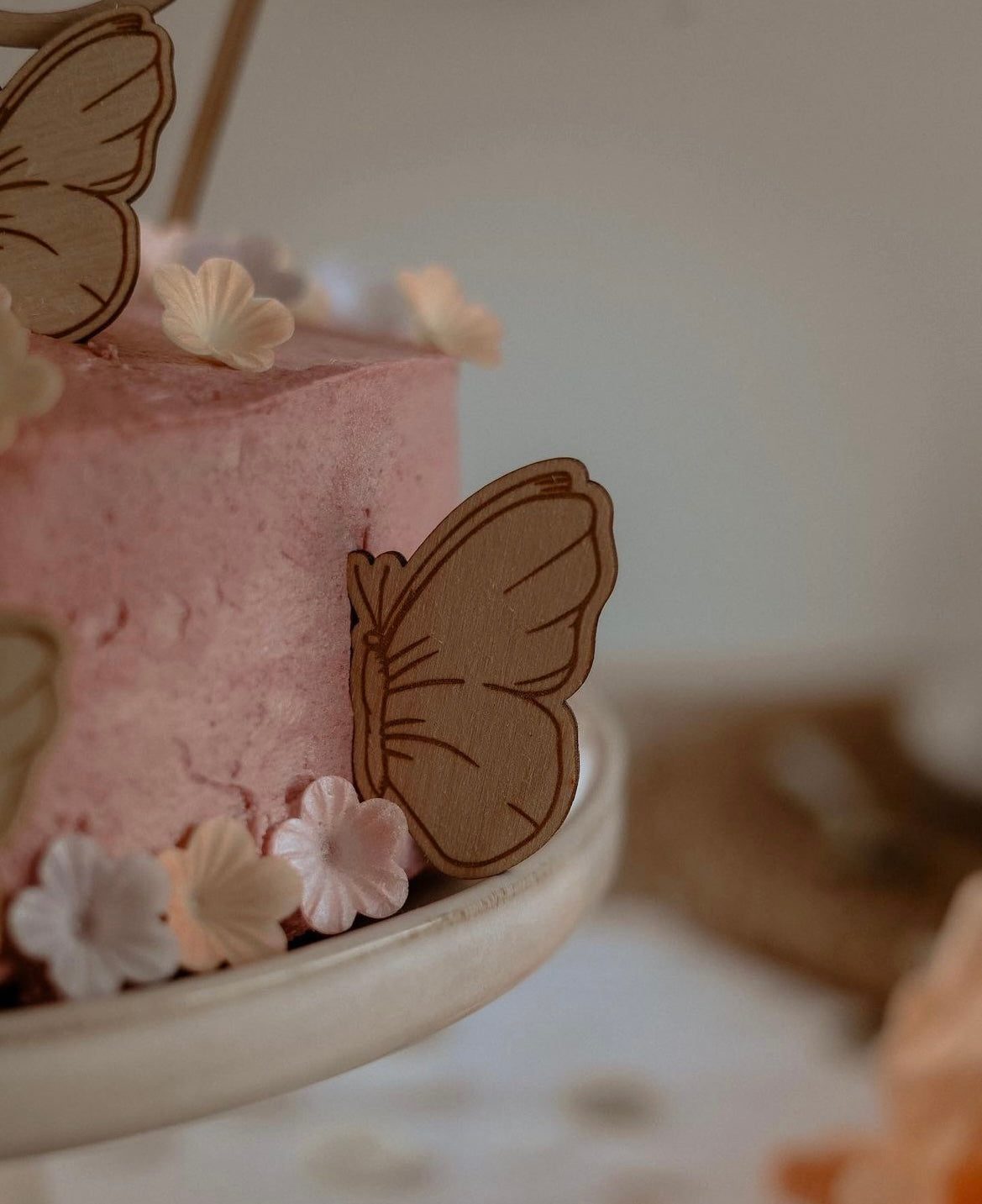 Caketopper Set Schmetterling