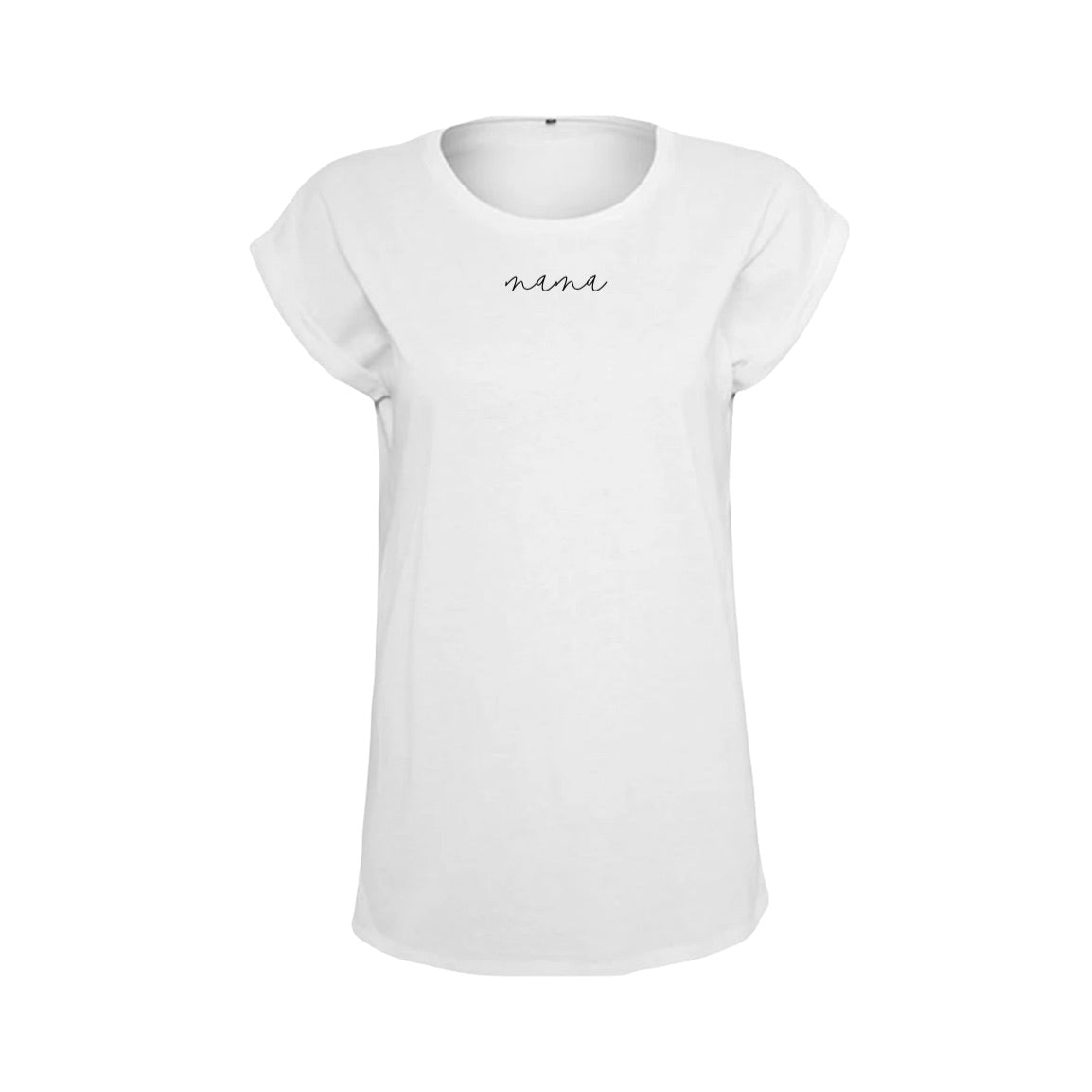 Mom Statement Small Print T-Shirt weiß