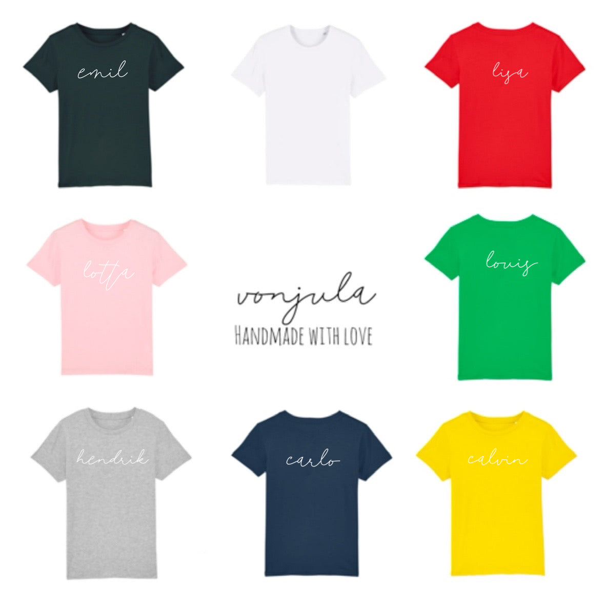 KIDS Tshirt PRINT COLOR SELECTION