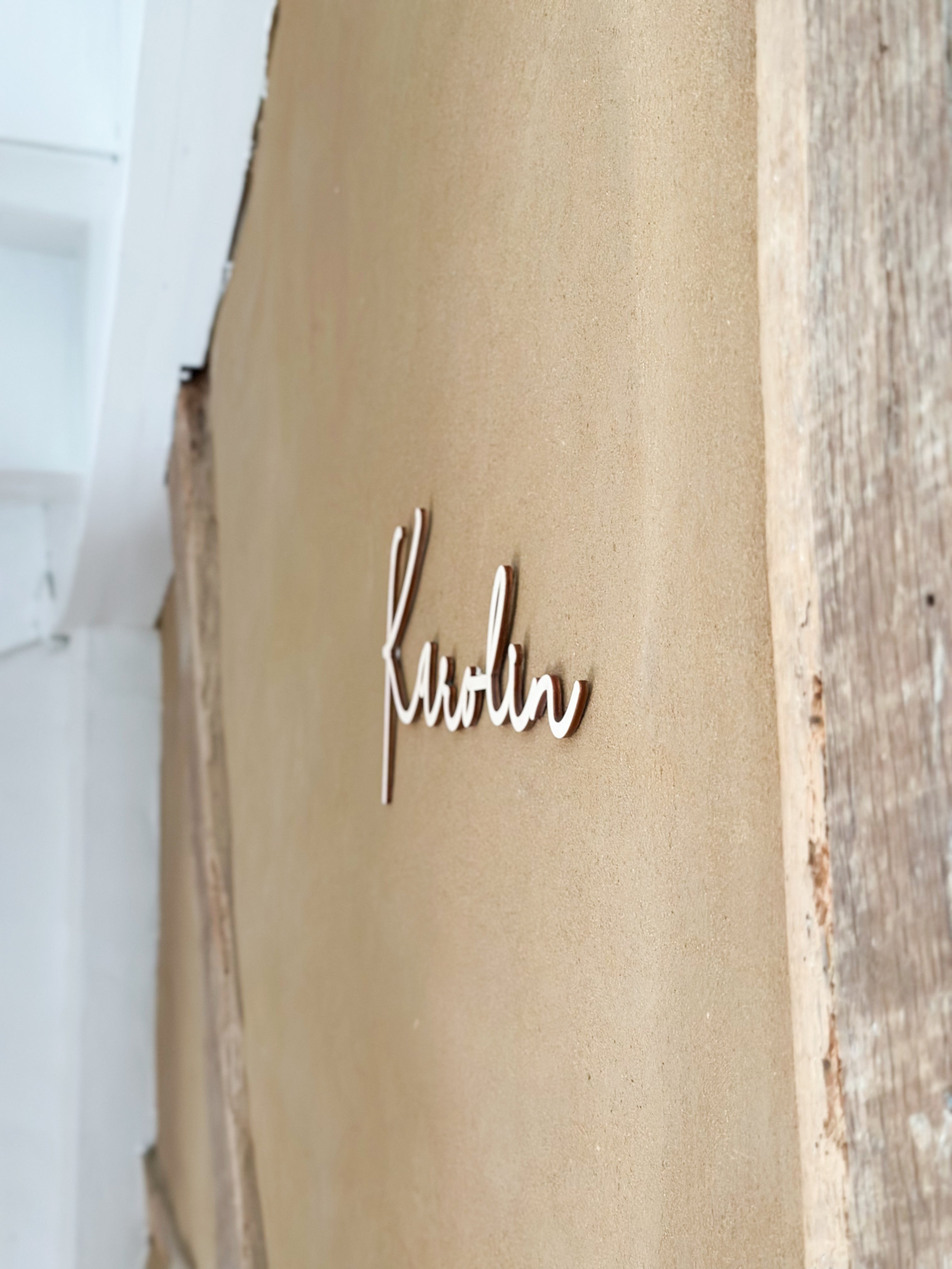 Schriftzug mit Wunschname Holz personalisiert I Wanddeko Deko Geschenk | Namensschriftzug Holzschild Türschild Kinderzimmer Deko