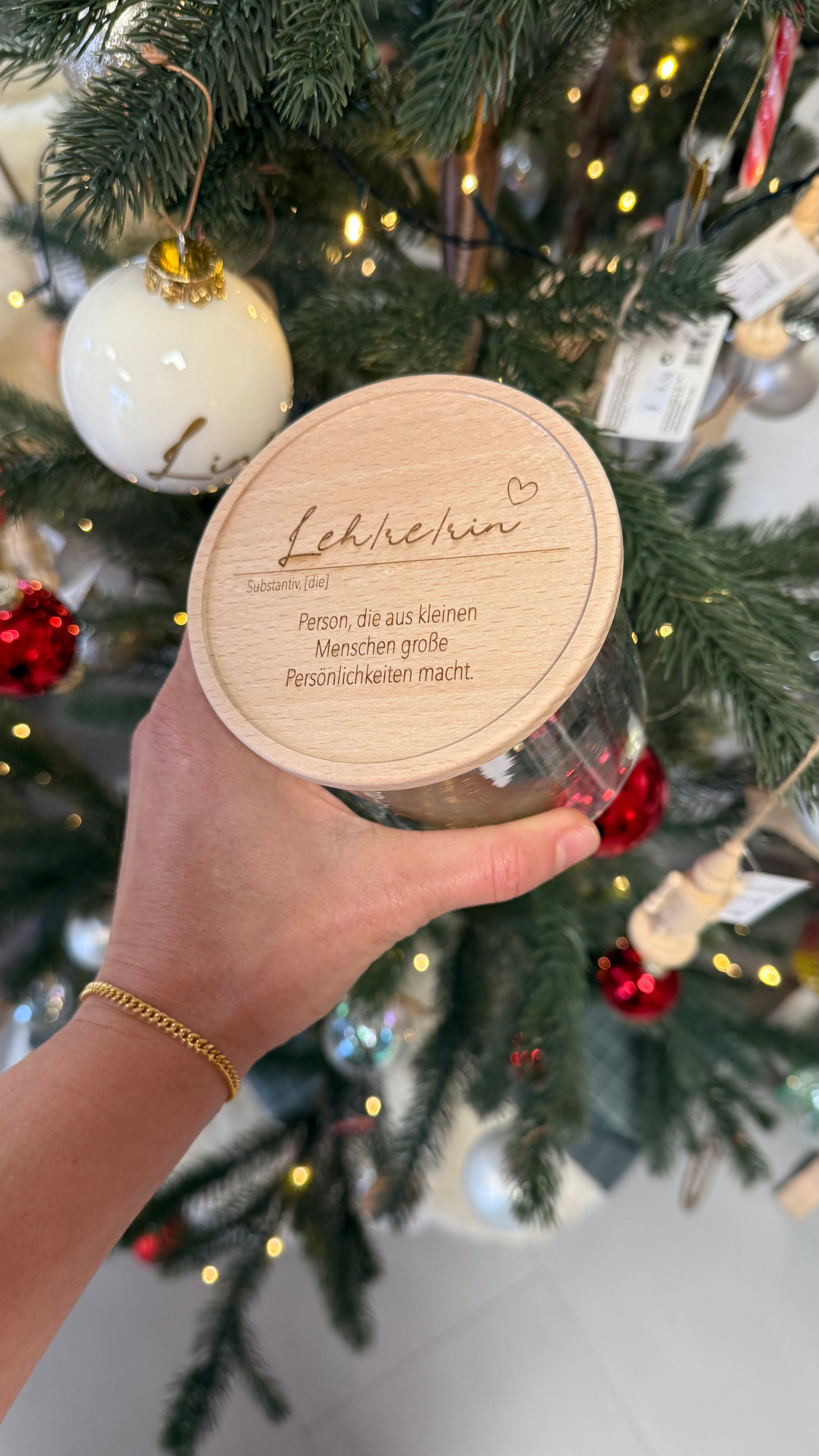 Vorratsglas Leh/re/rin I Geschenk für Lehrer/in Keksdose Personalisiert