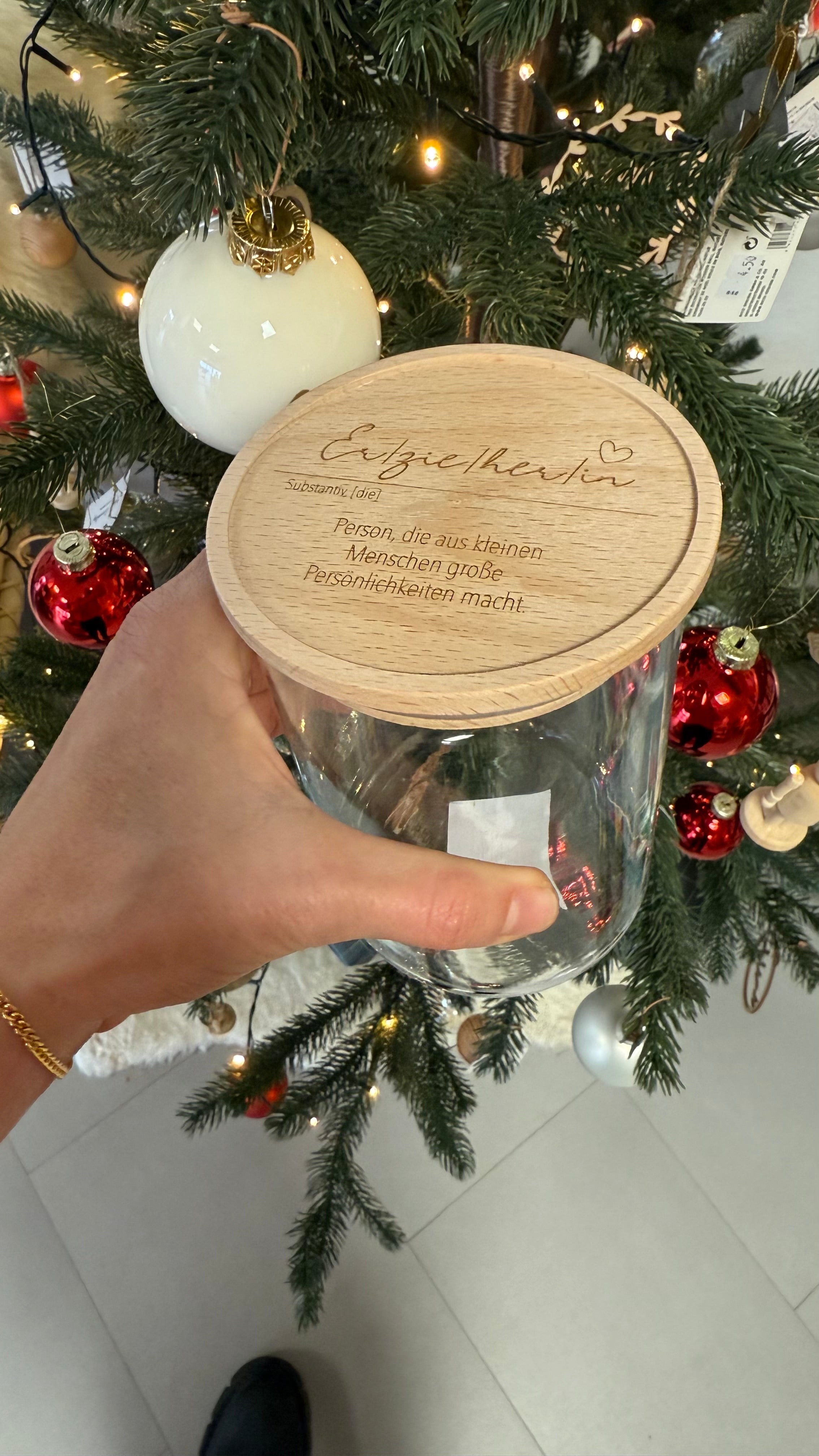 Vorratsglas Er/zie/her/in I Geschenk für Erzieher/in Keksdose Personalisiert