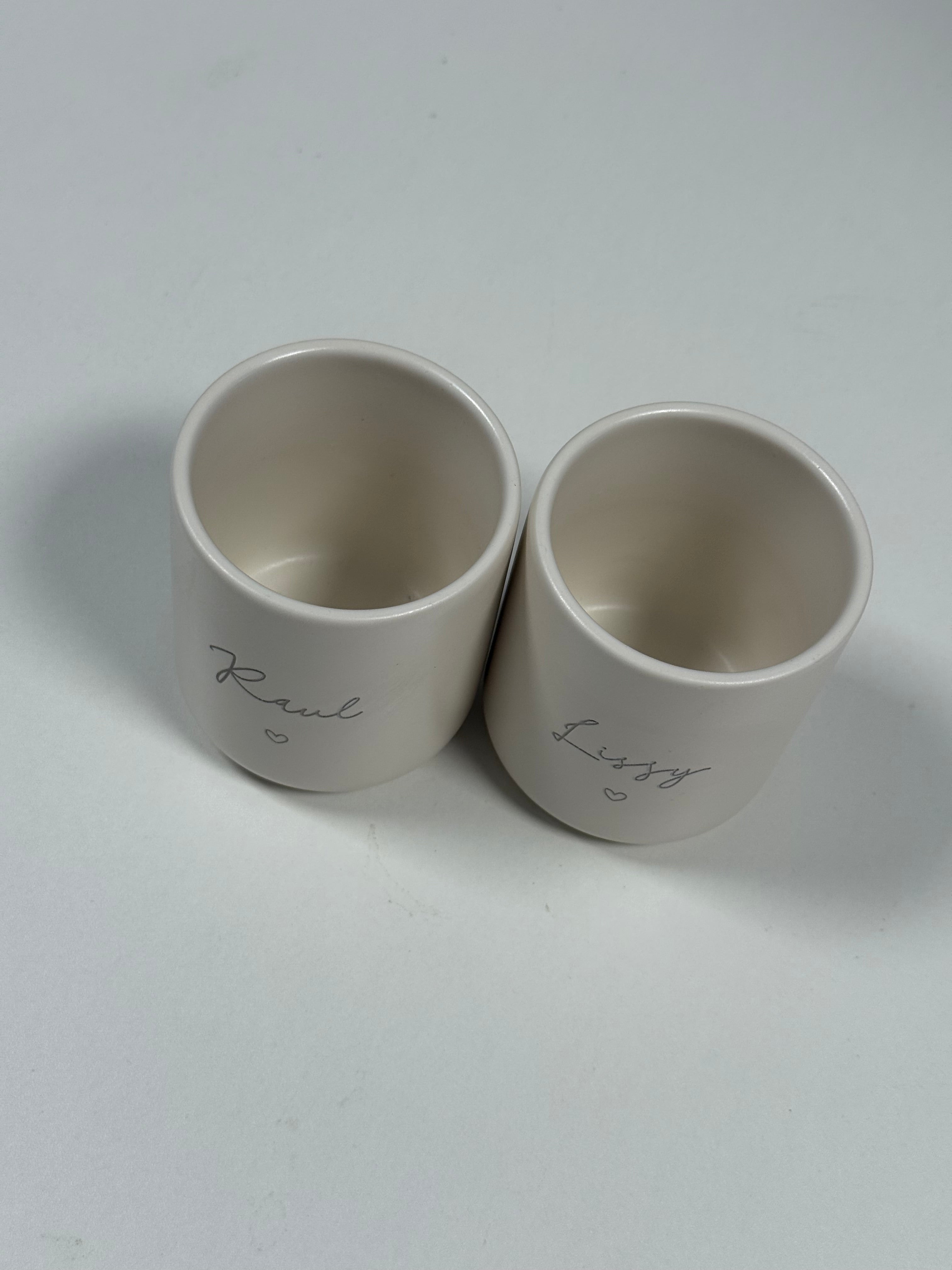Name individuell Becher graviert Keramiktasse