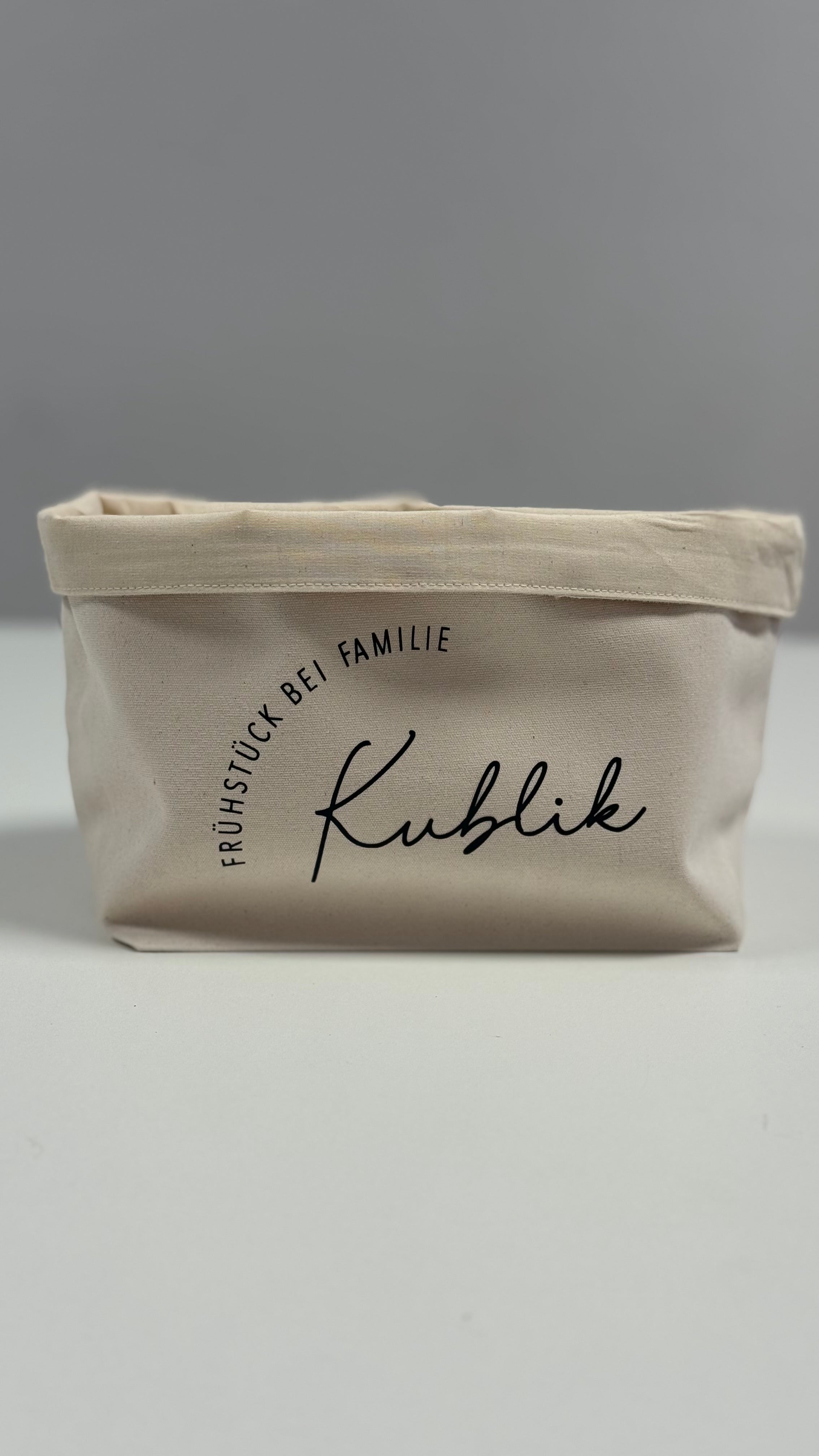 Personalisierter Brotkorb Familienname | Geschenk Einzug | personalisiert | Brot Aufbewahrung | Sonntagsfrühstück | FrühstückskorbAktiv