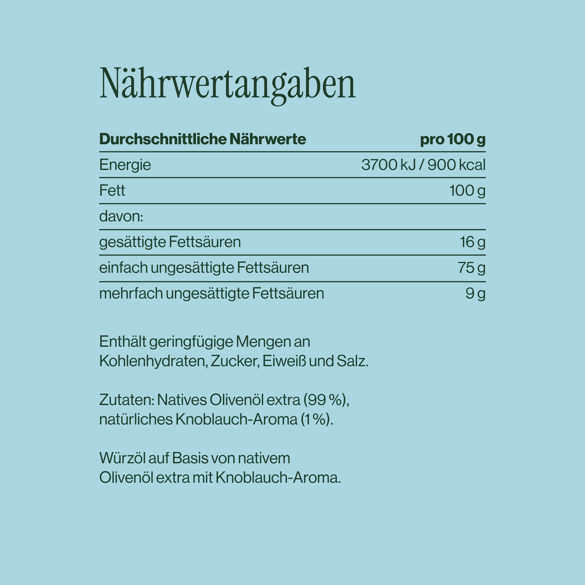 Knoblauchöl | Intensives Olivenöl mit Knoblauch