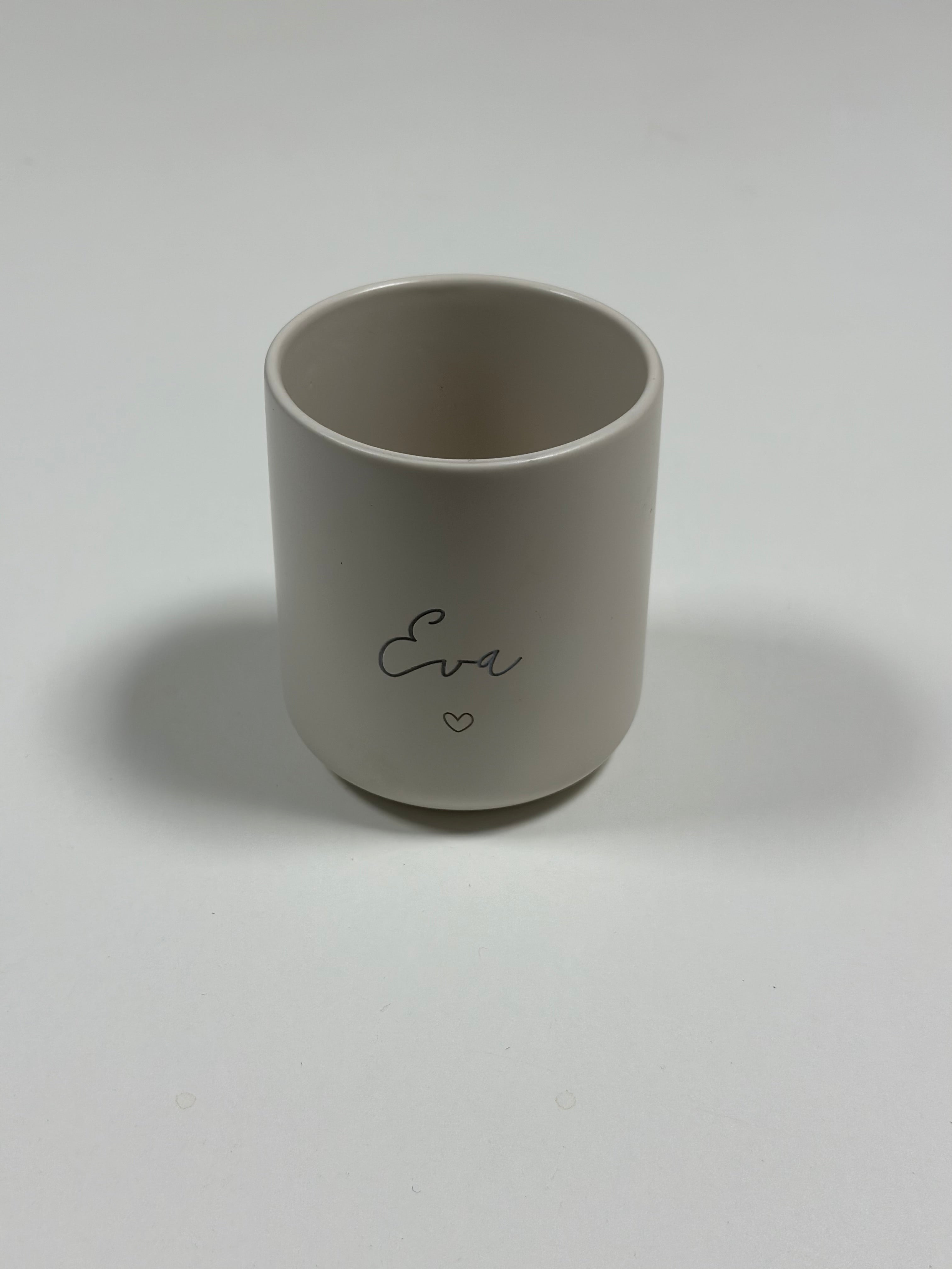 Name individuell Becher graviert Keramiktasse mit Herz mit Namen personalisiert Weihnachtsgeschenk Erzieherin Abschiedsgeschenk