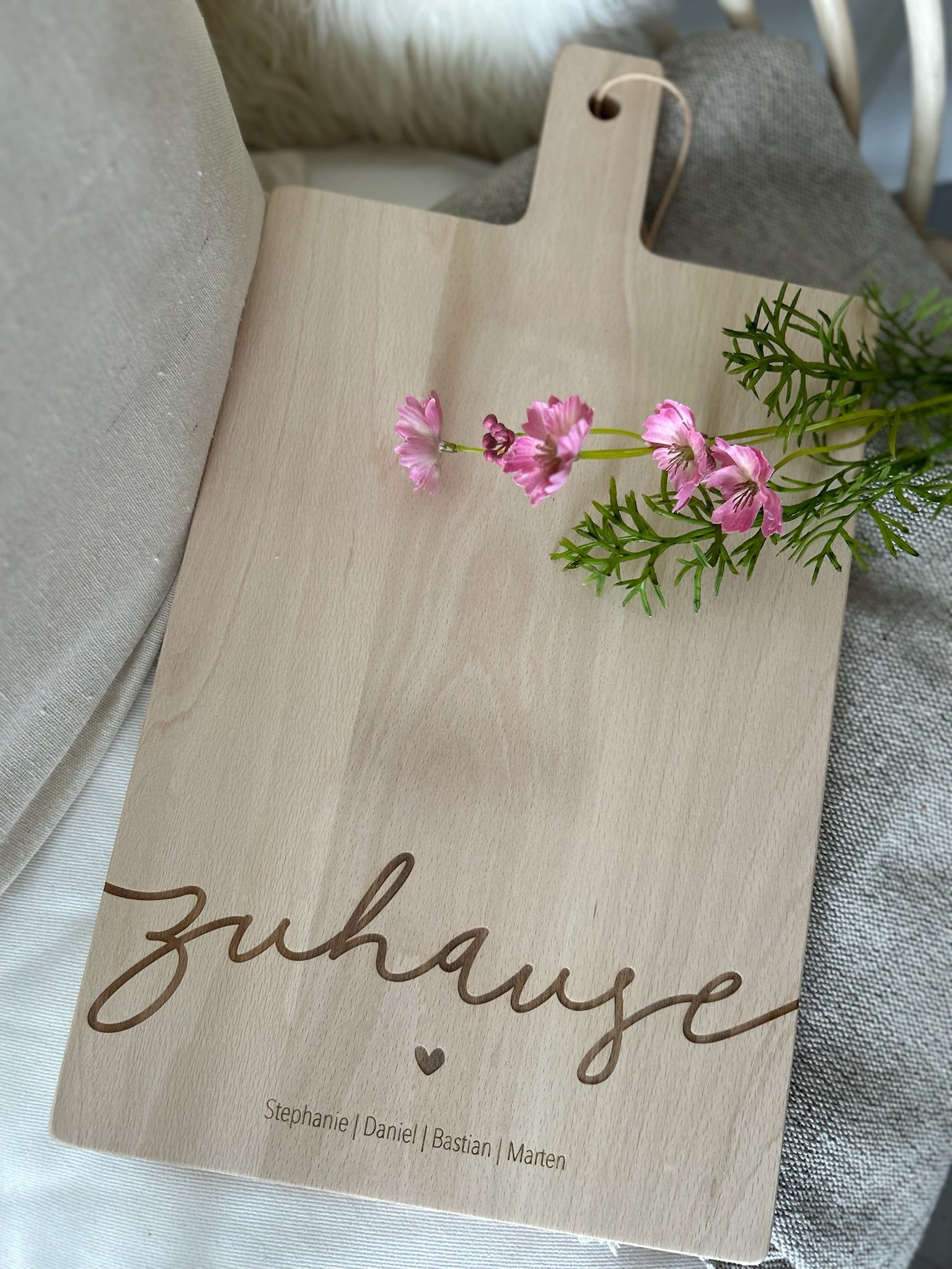 Schneidebrett Zuhause Personalisiert Eckig