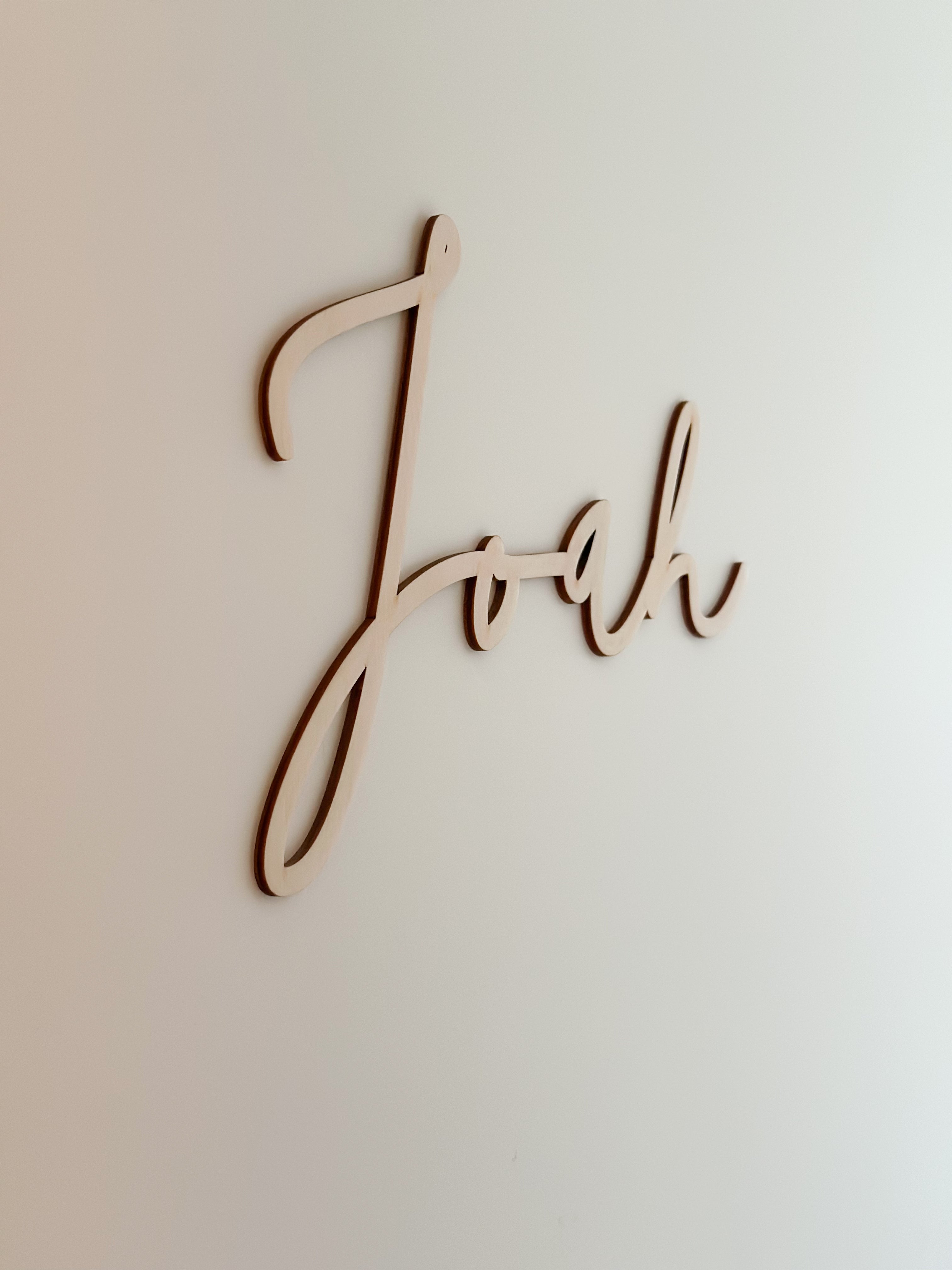 Schriftzug mit Wunschname Holz personalisiert I Wanddeko Deko Geschenk | Namensschriftzug Holzschild Türschild Kinderzimmer Deko