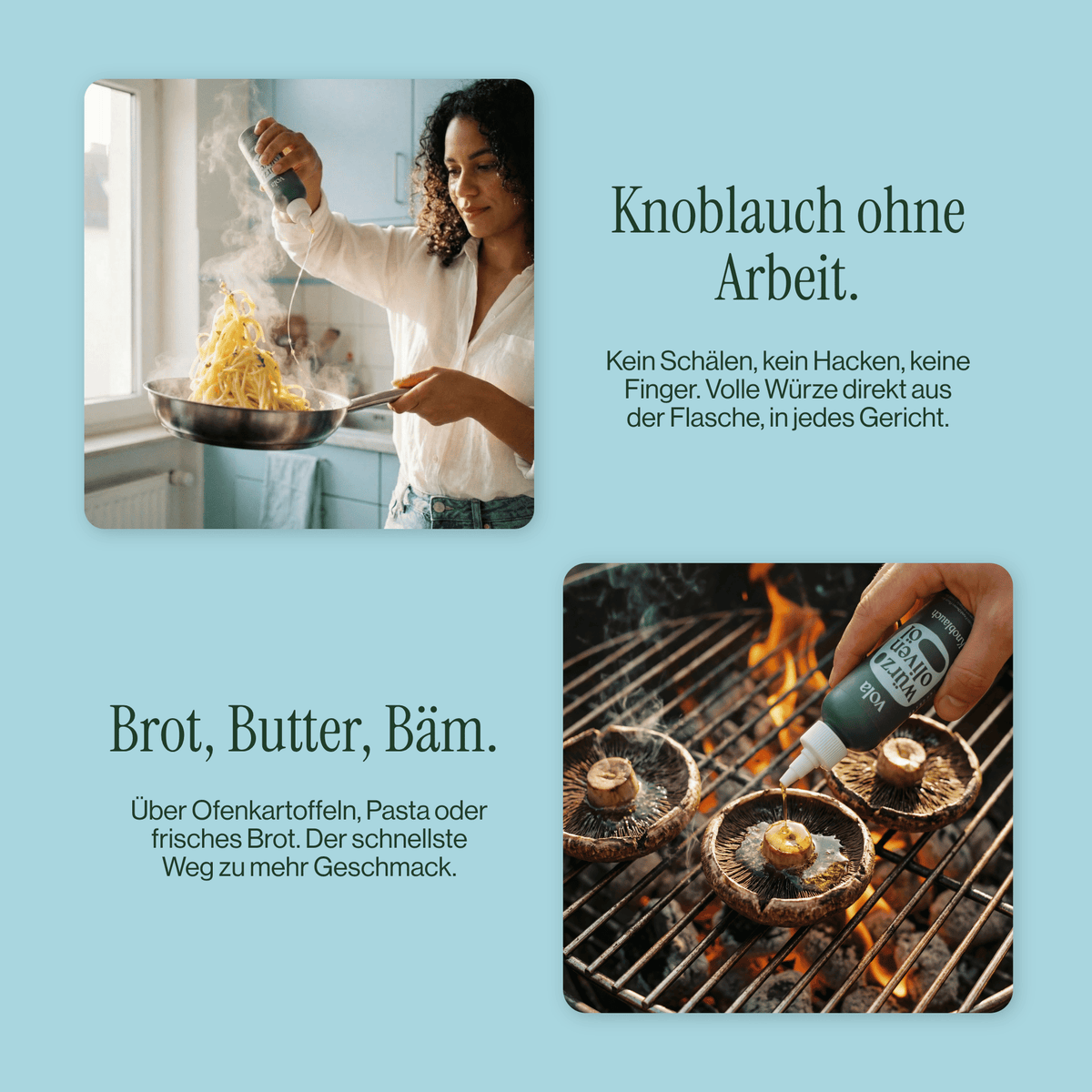 Knoblauchöl | Intensives Olivenöl mit Knoblauch