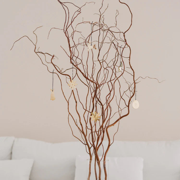 Metallanhänger Ostern gold 6er Set Eulenschnitt