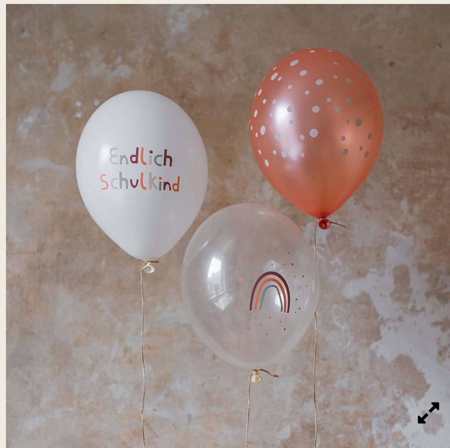 Ballons Schulkind (Serie Under the Sea) aus 100% Naturkautschuk