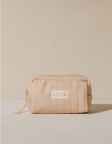 Kosmetiktasche Wild Flower Samt Azur