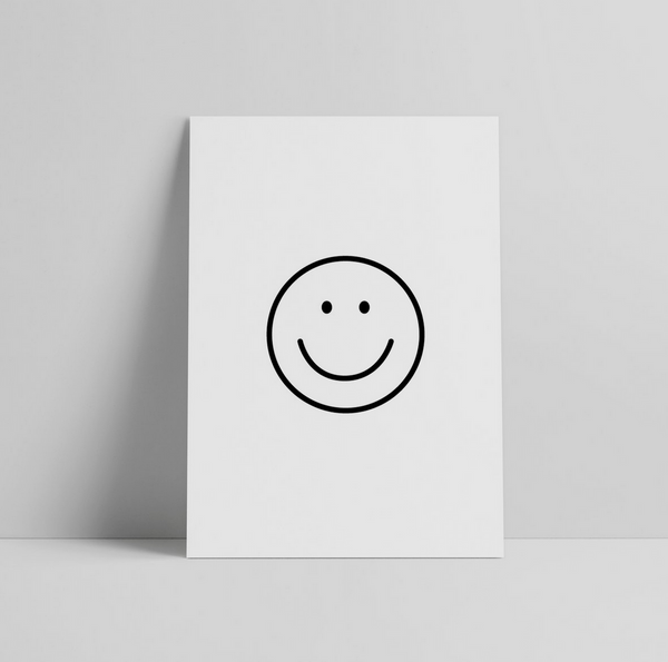 Smiley Postkarte Love is the new Black