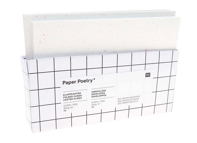 Paper Poetry Kartenset offwhite B6/B6 20teilig