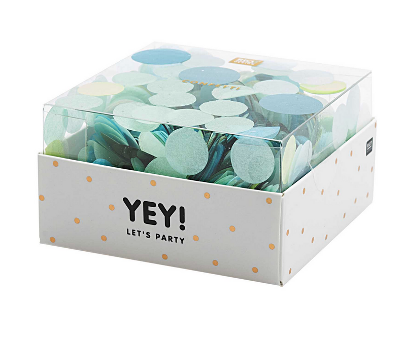 YEY! Let's Party Konfetti blau-grün Mix 20g