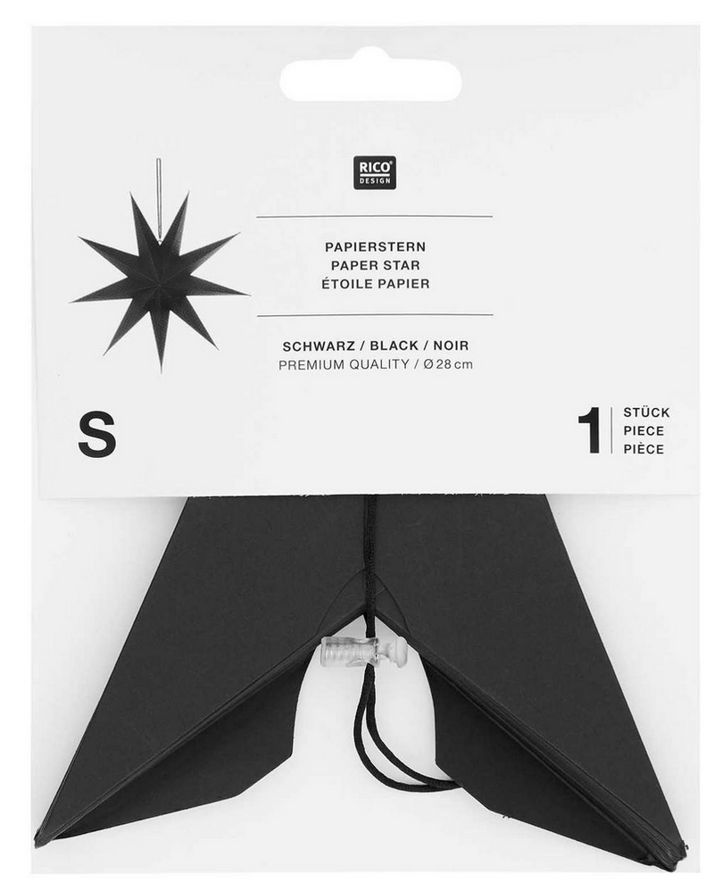 Let's Party Papierstern auffaltbar 28cm