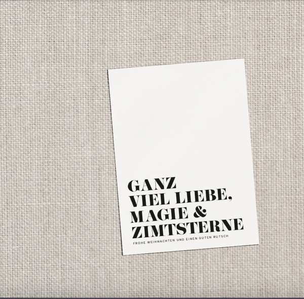 Zimt Postkarte Love is the new Black