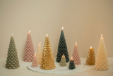 Tannenbaum Kerze Gold Rustik Lys 6,3x12cm
